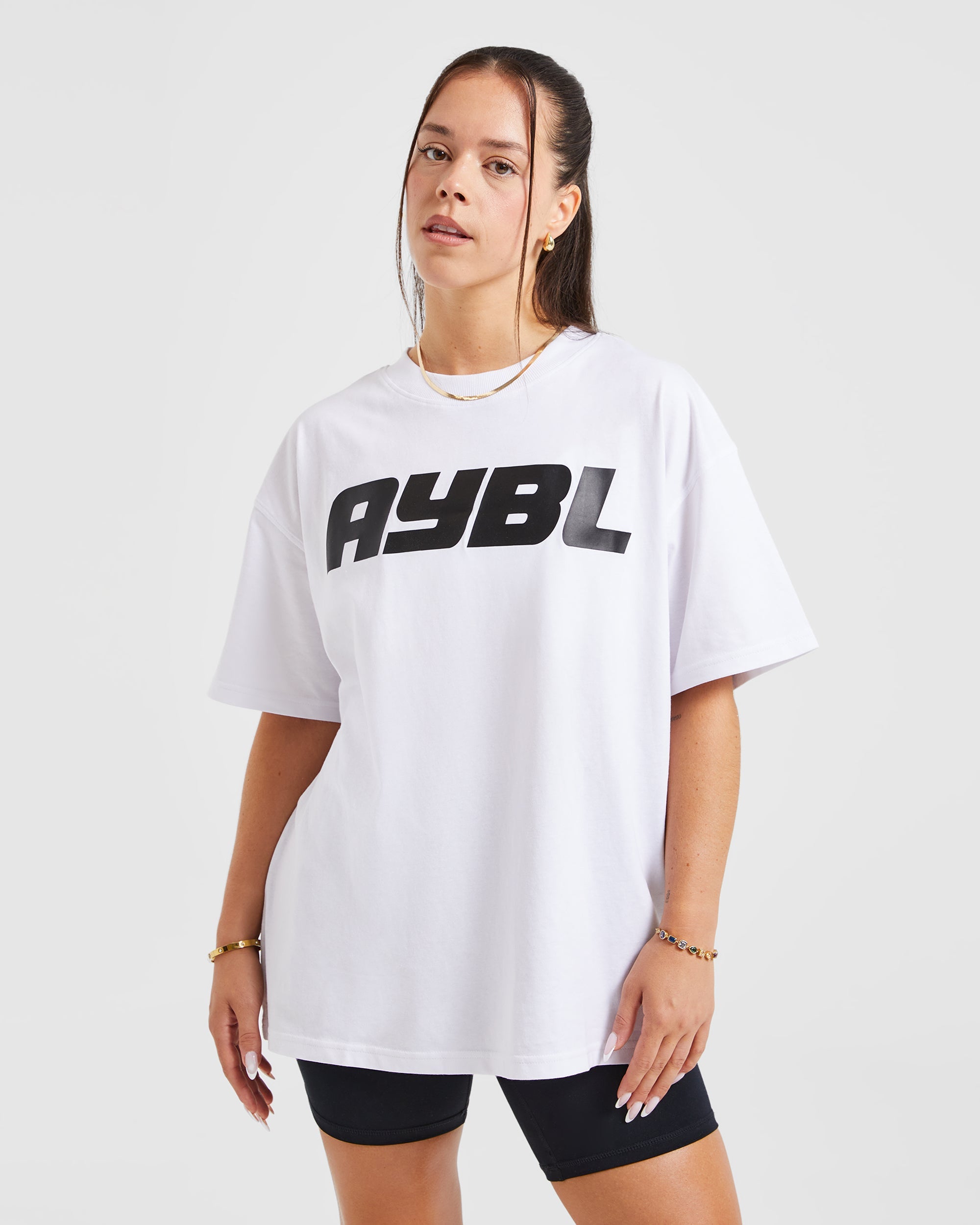 Justine Oversized T Shirt - Weiß