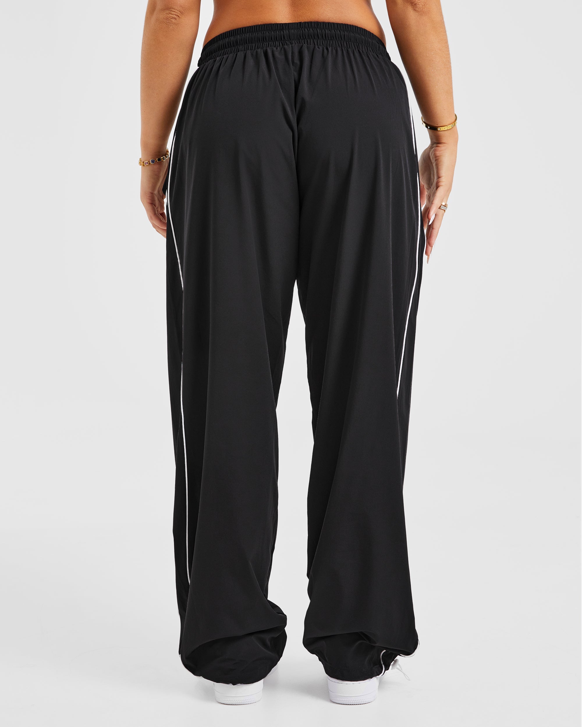 Justine Oversized Track Joggers - Schwarz