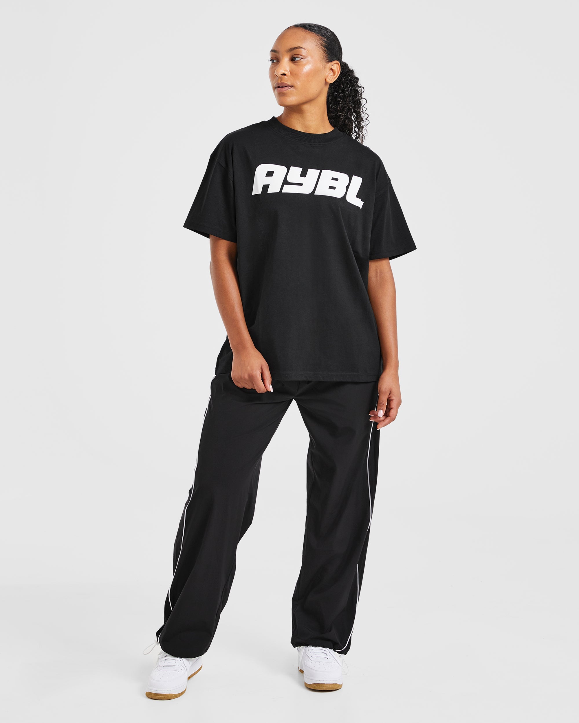 Justine Oversized T Shirt - Schwarz