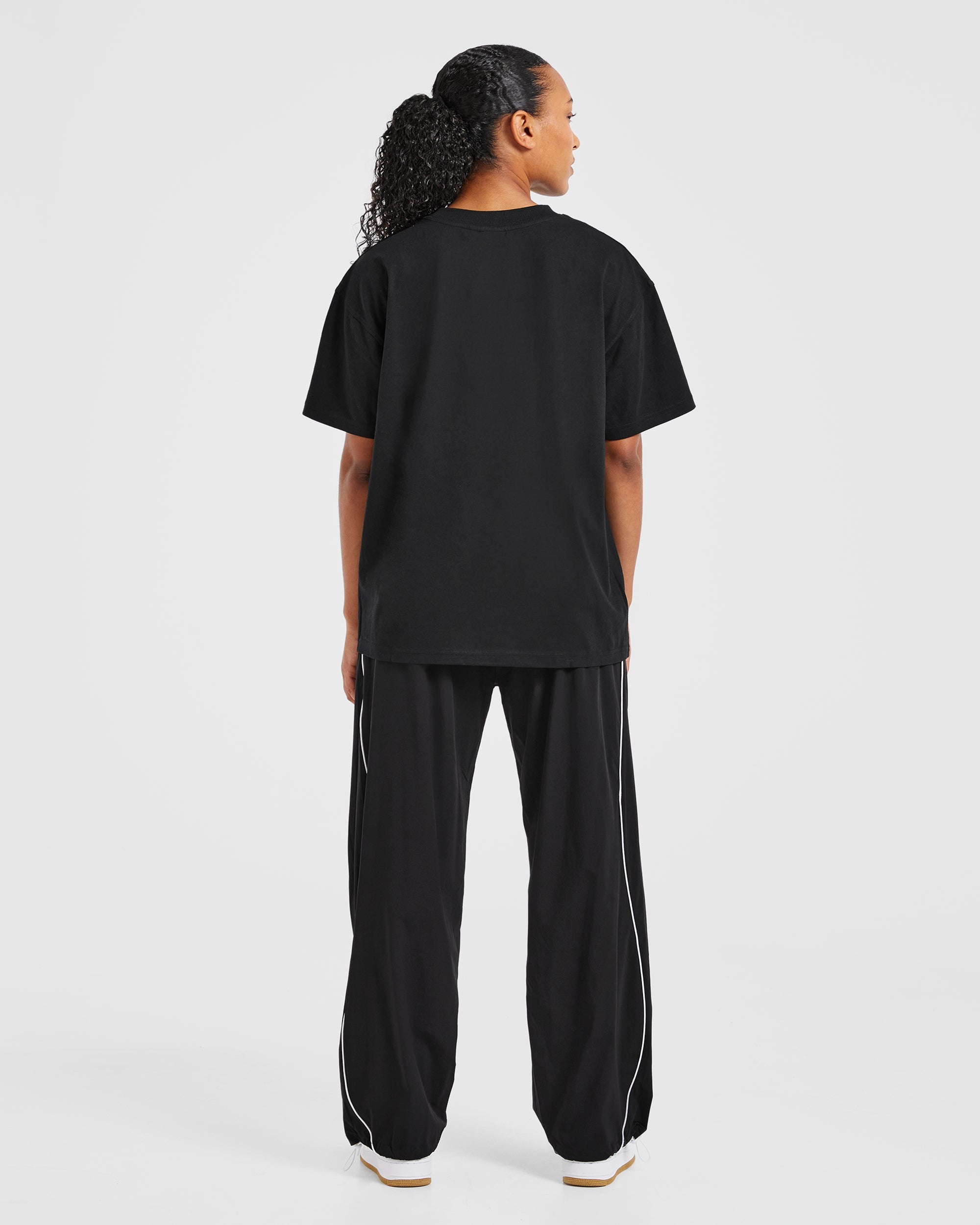 Justine Oversized T Shirt - Schwarz