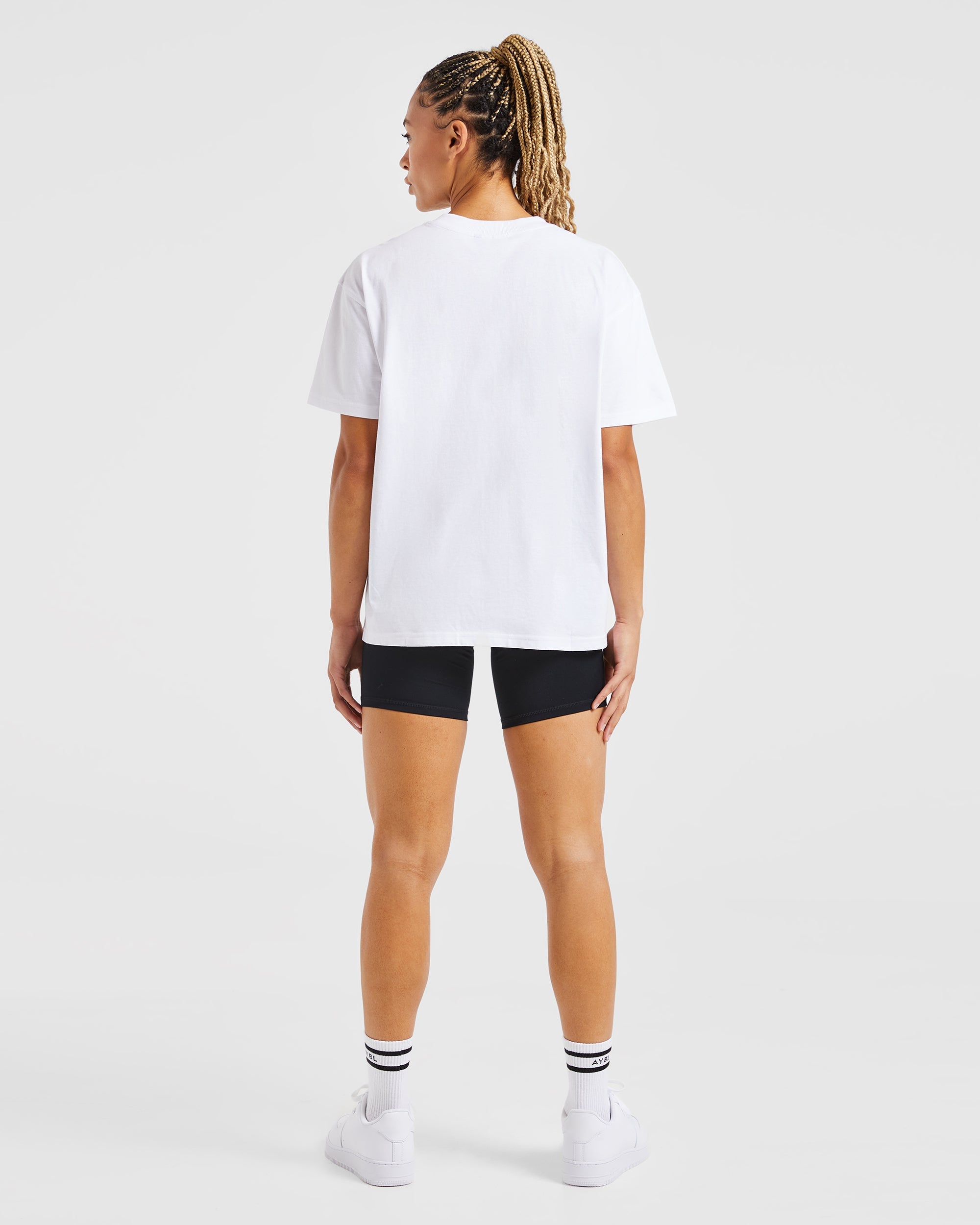 Justine Oversized T Shirt - Weiß