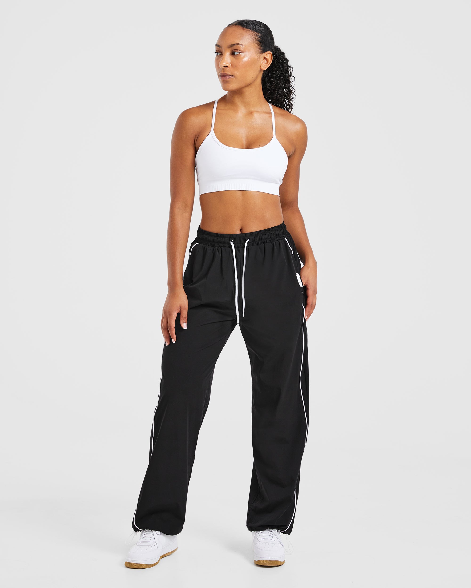 Justine Oversized Track Joggers - Schwarz