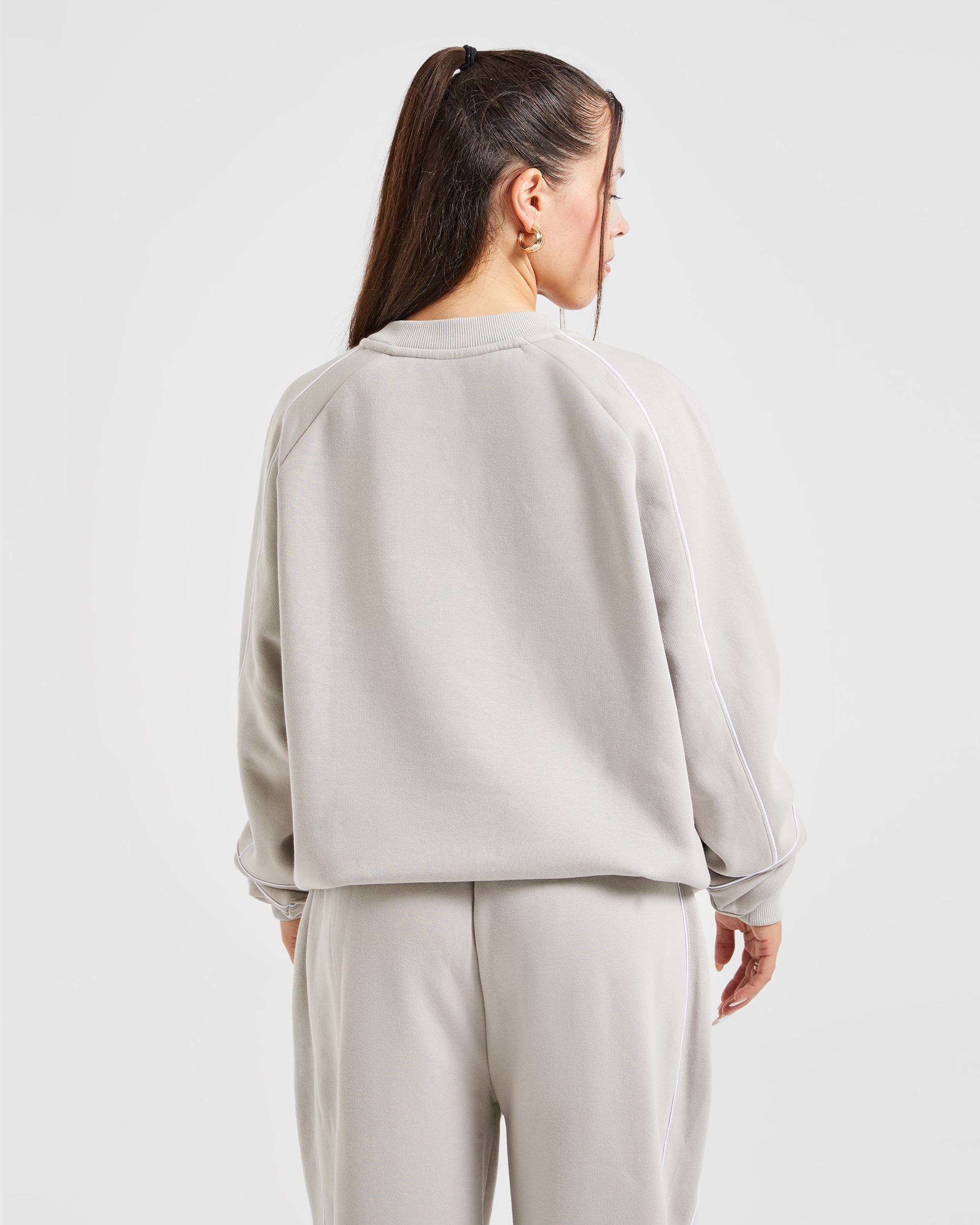 Justine Oversized Sweater - Washed Taupe