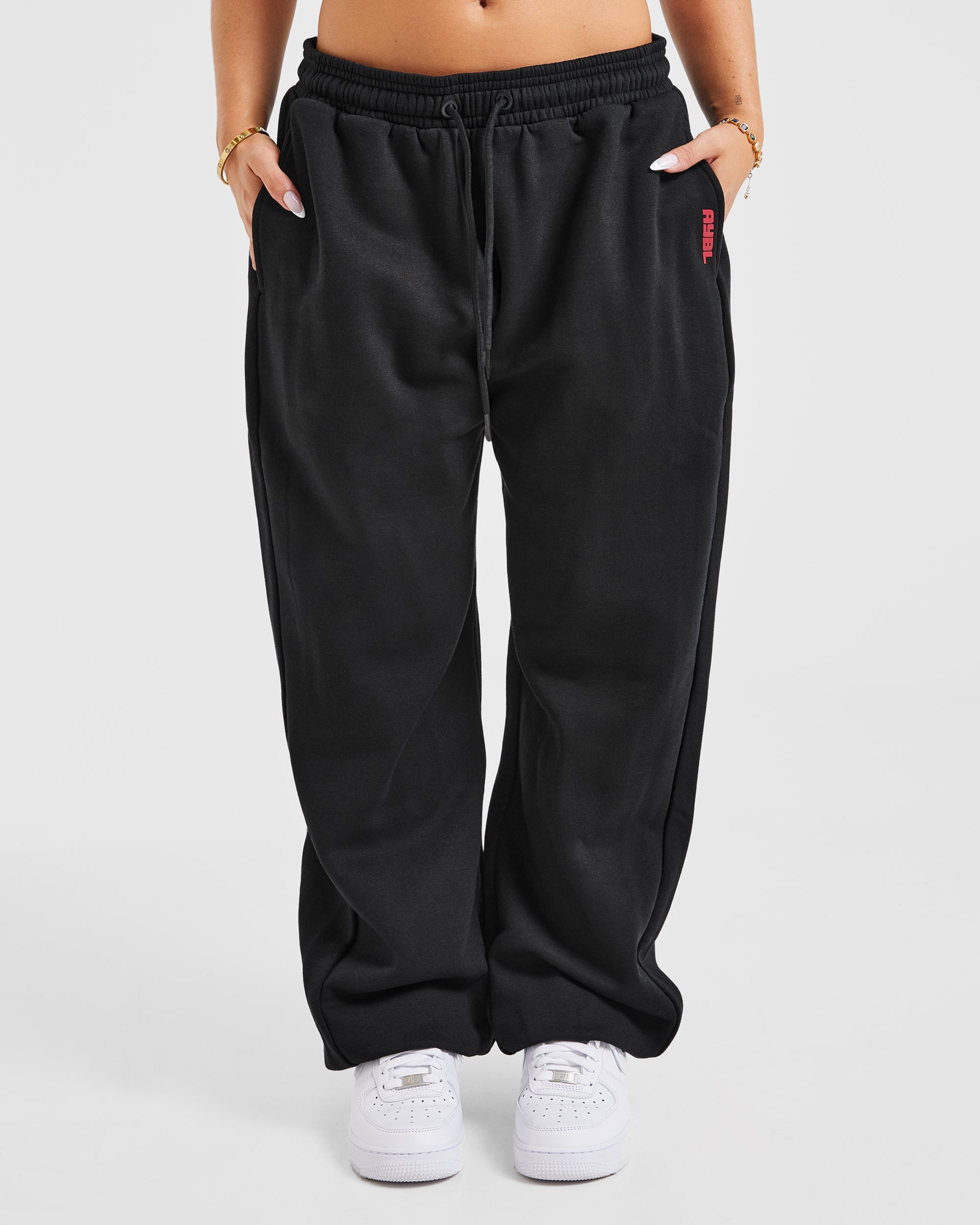 Justine Oversized Joggers - Schwarz