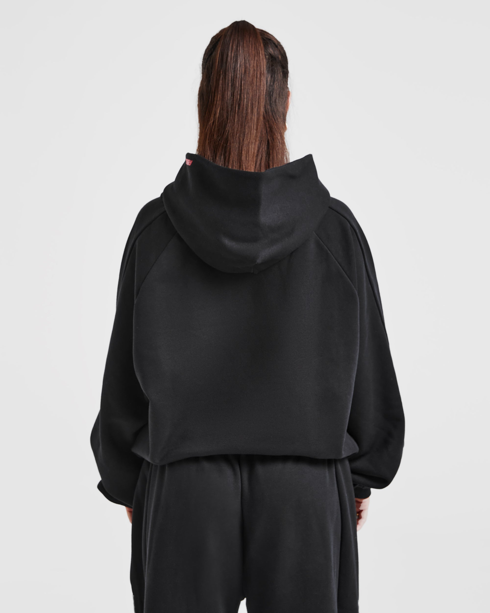 Justine Oversized Hoodie - Schwarz