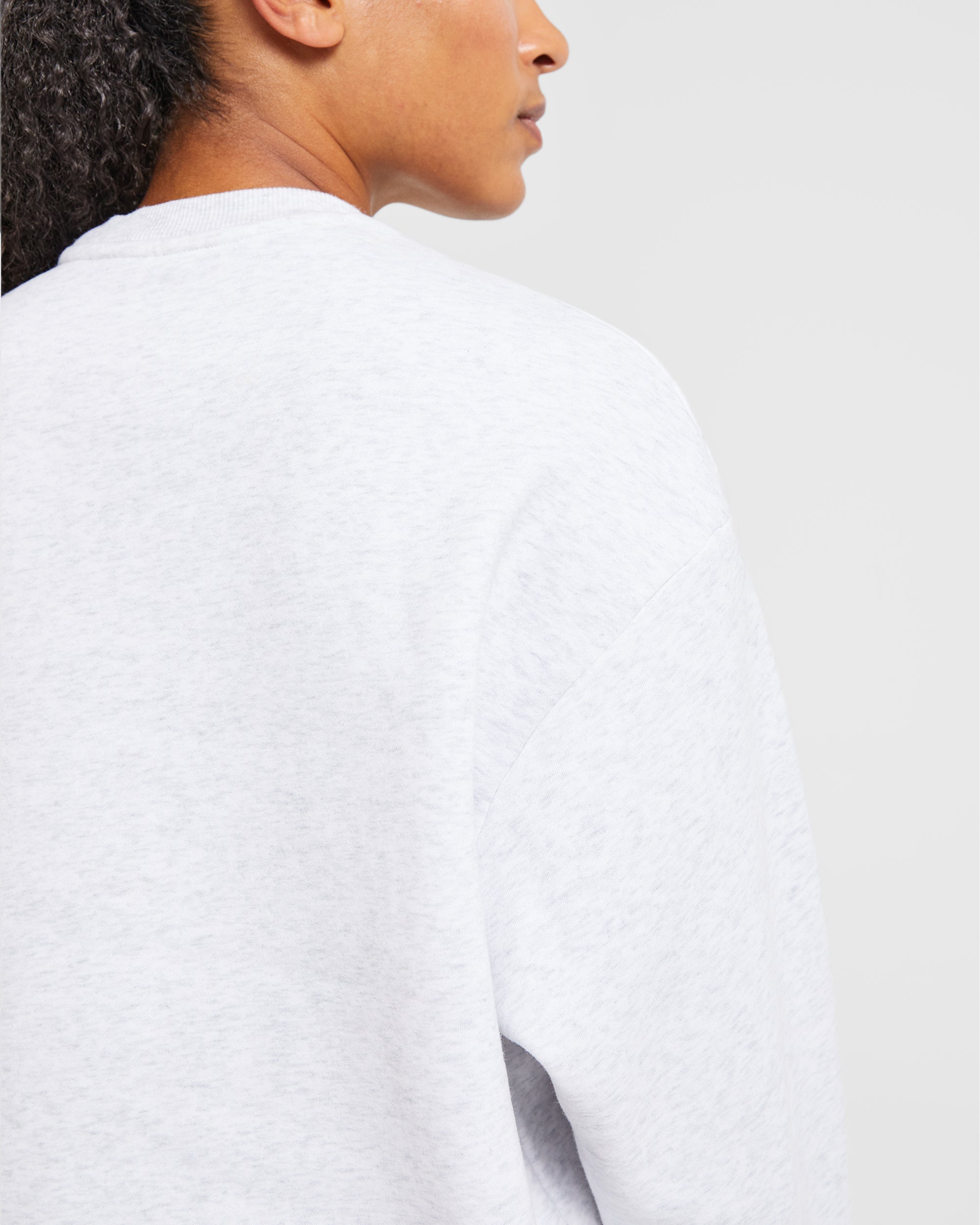 Varsity Oversized Sweatshirt - Heather Grau