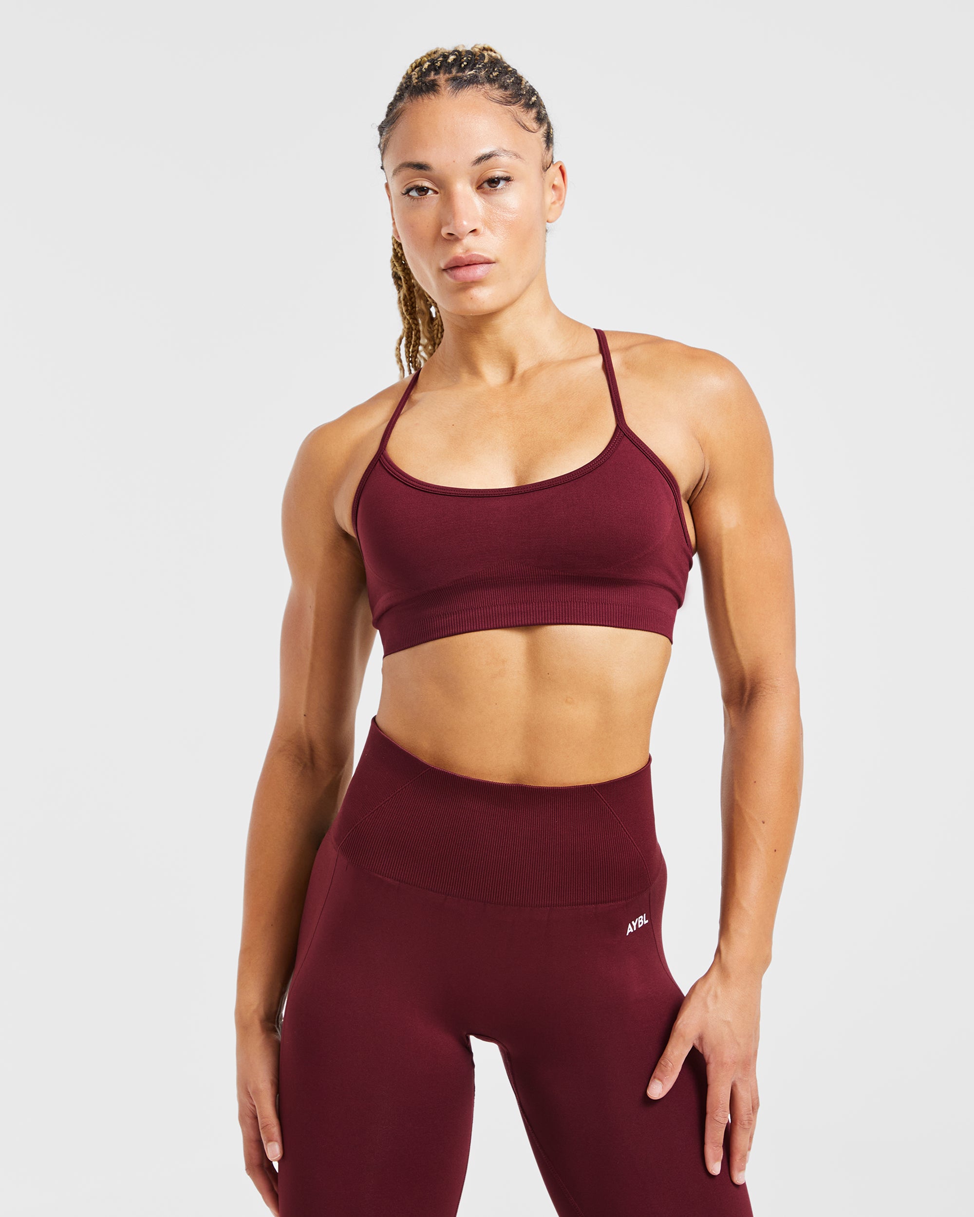 Empower Seamless Sports Bra - Rot Wine