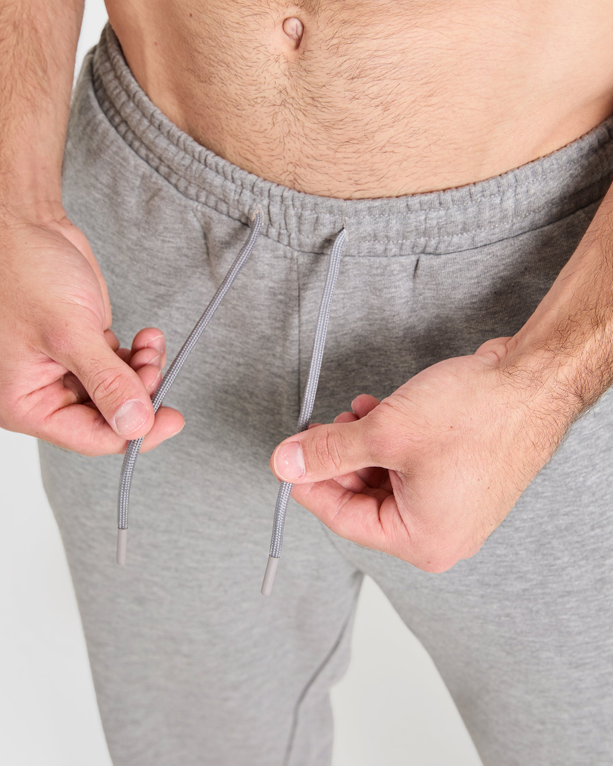 Cam Kissel x Oversized Straight Leg Joggers - Mid Marl Grau