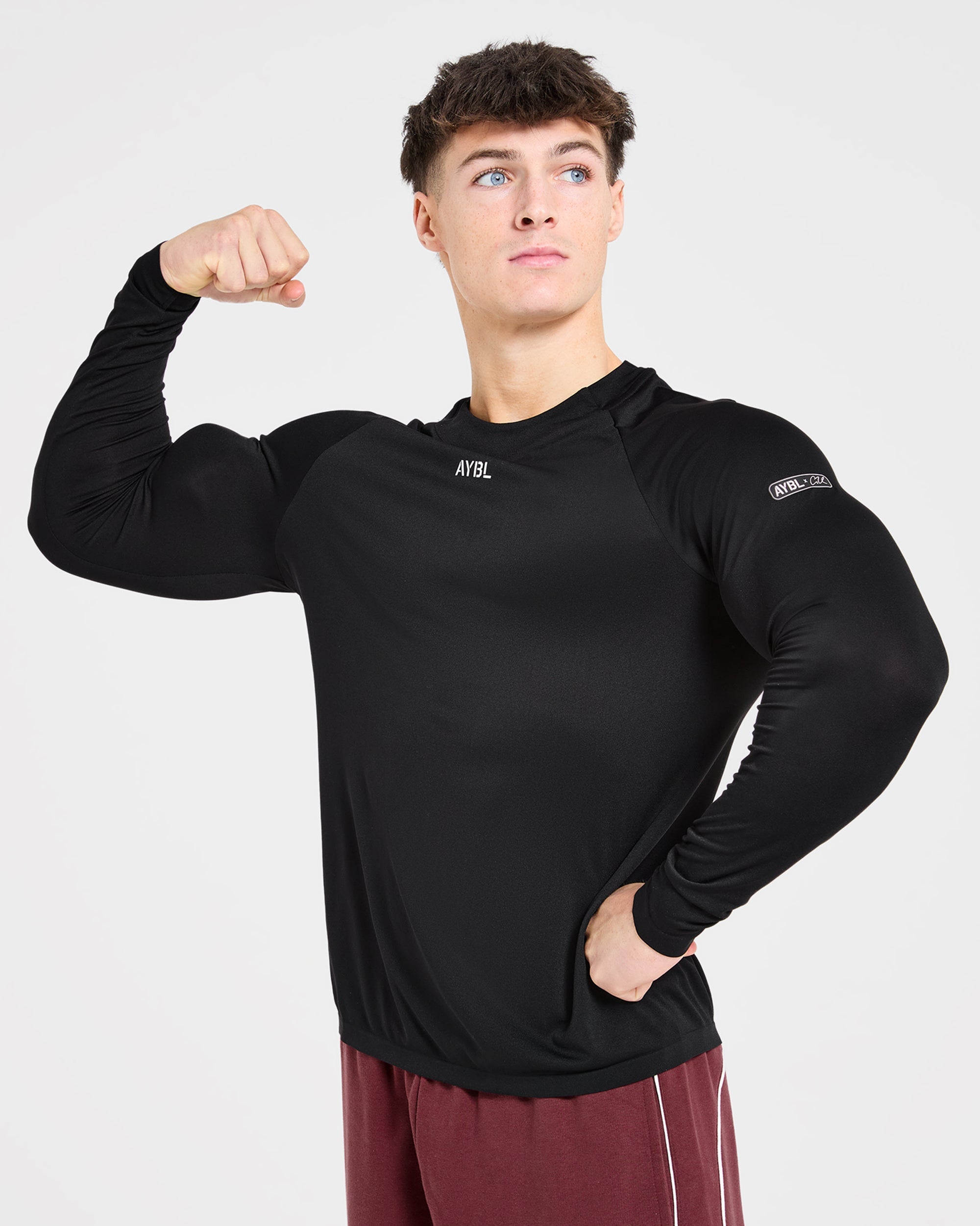 Cam Kissel x Seamless Long Sleeve - Schwarz