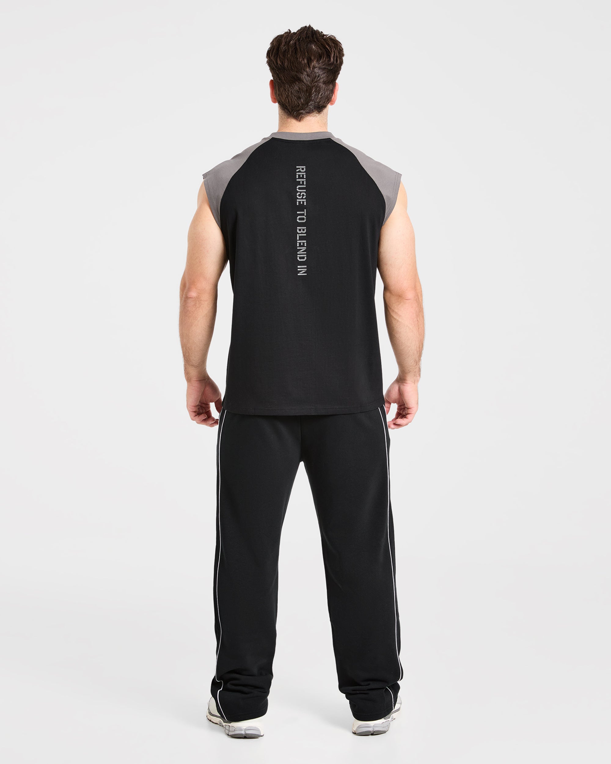 Cam Kissel x Contrast Oversized Tank - Schwarz/Charcoal