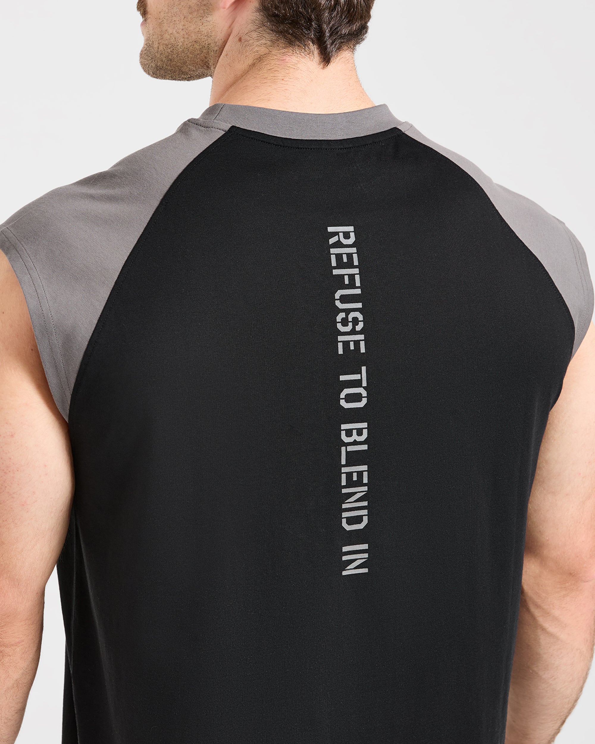 Cam Kissel x Contrast Oversized Tank - Schwarz/Charcoal