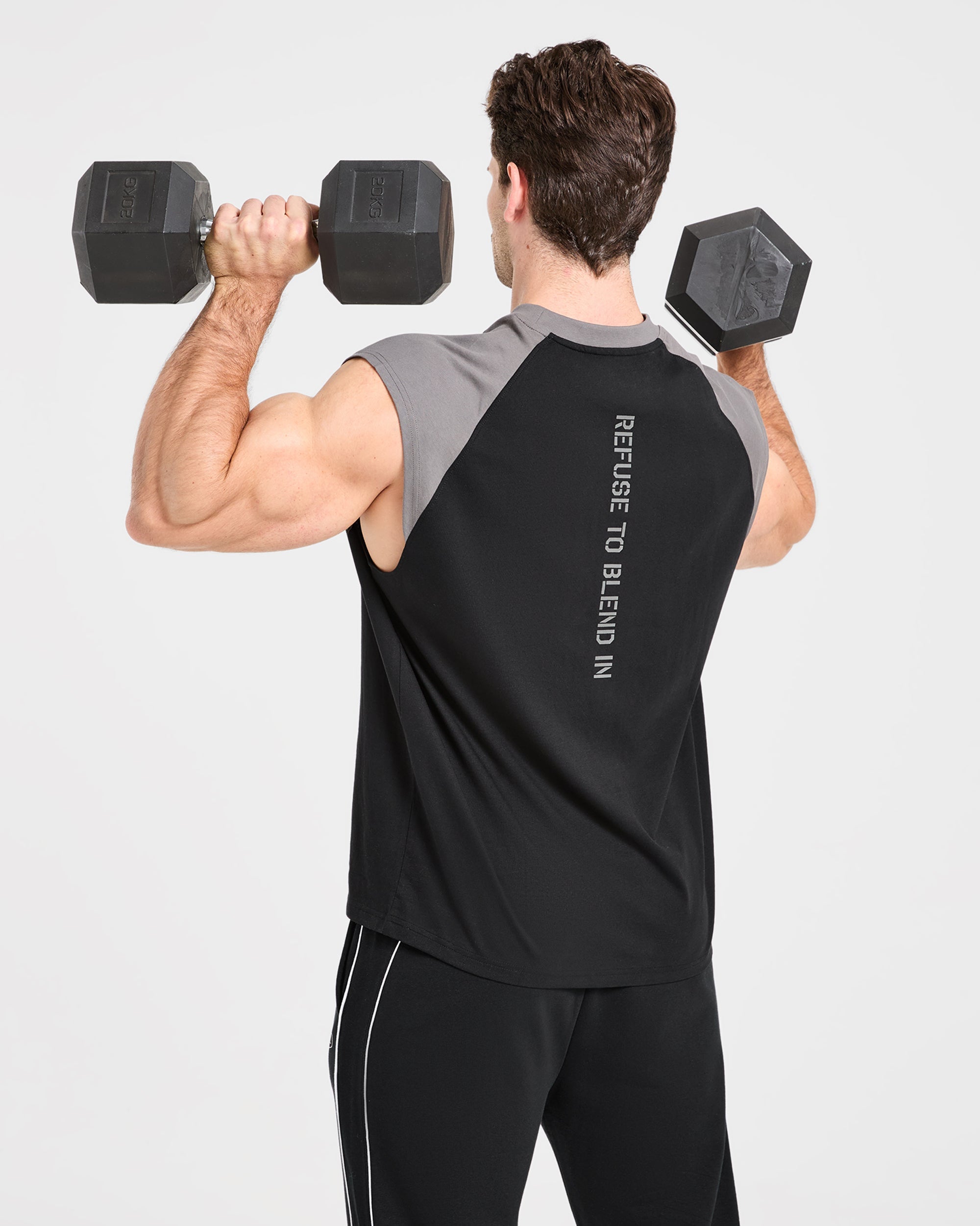 Cam Kissel x Contrast Oversized Tank - Schwarz/Charcoal