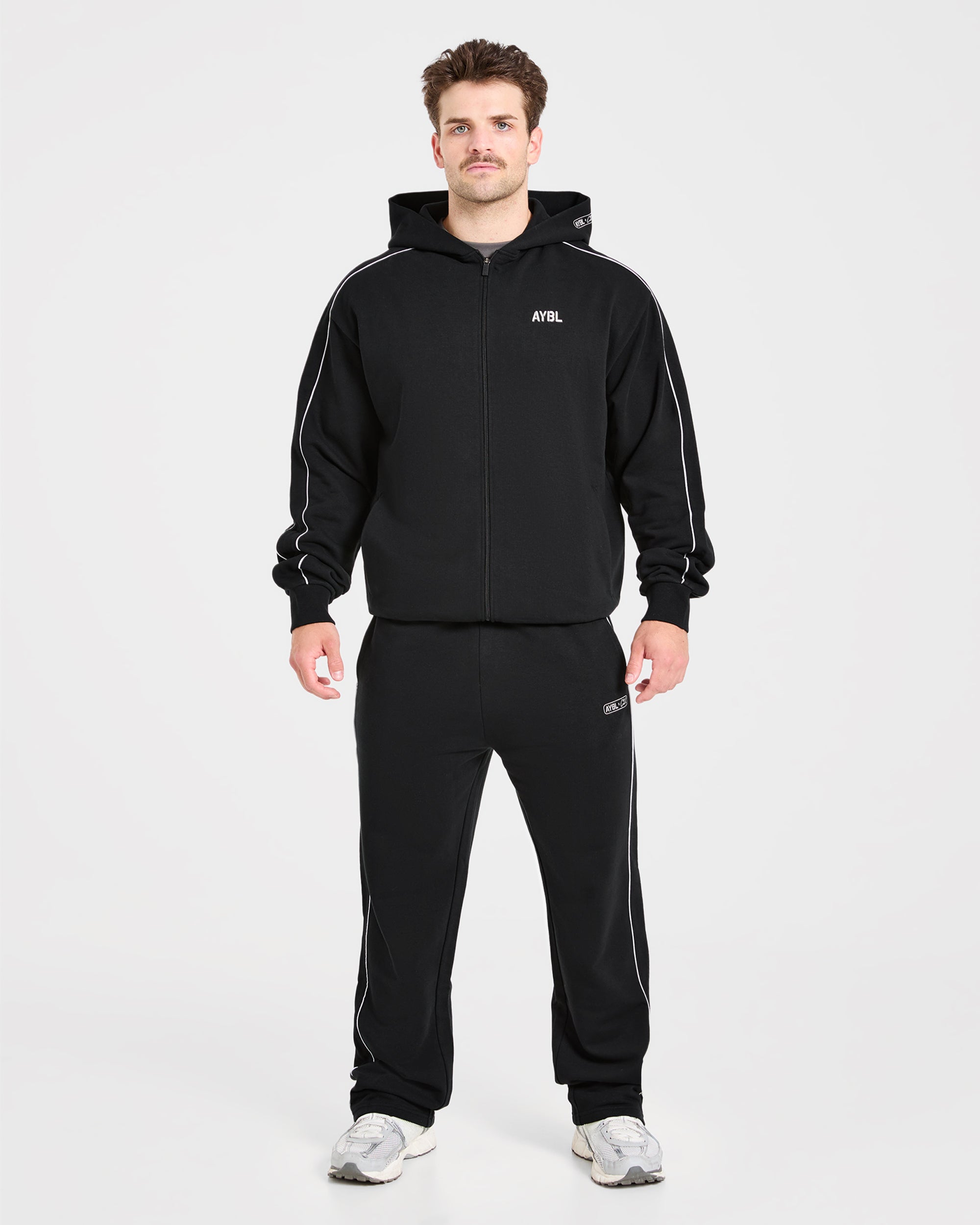 Cam Kissel x Oversized Full Zip Hoodie - Schwarz