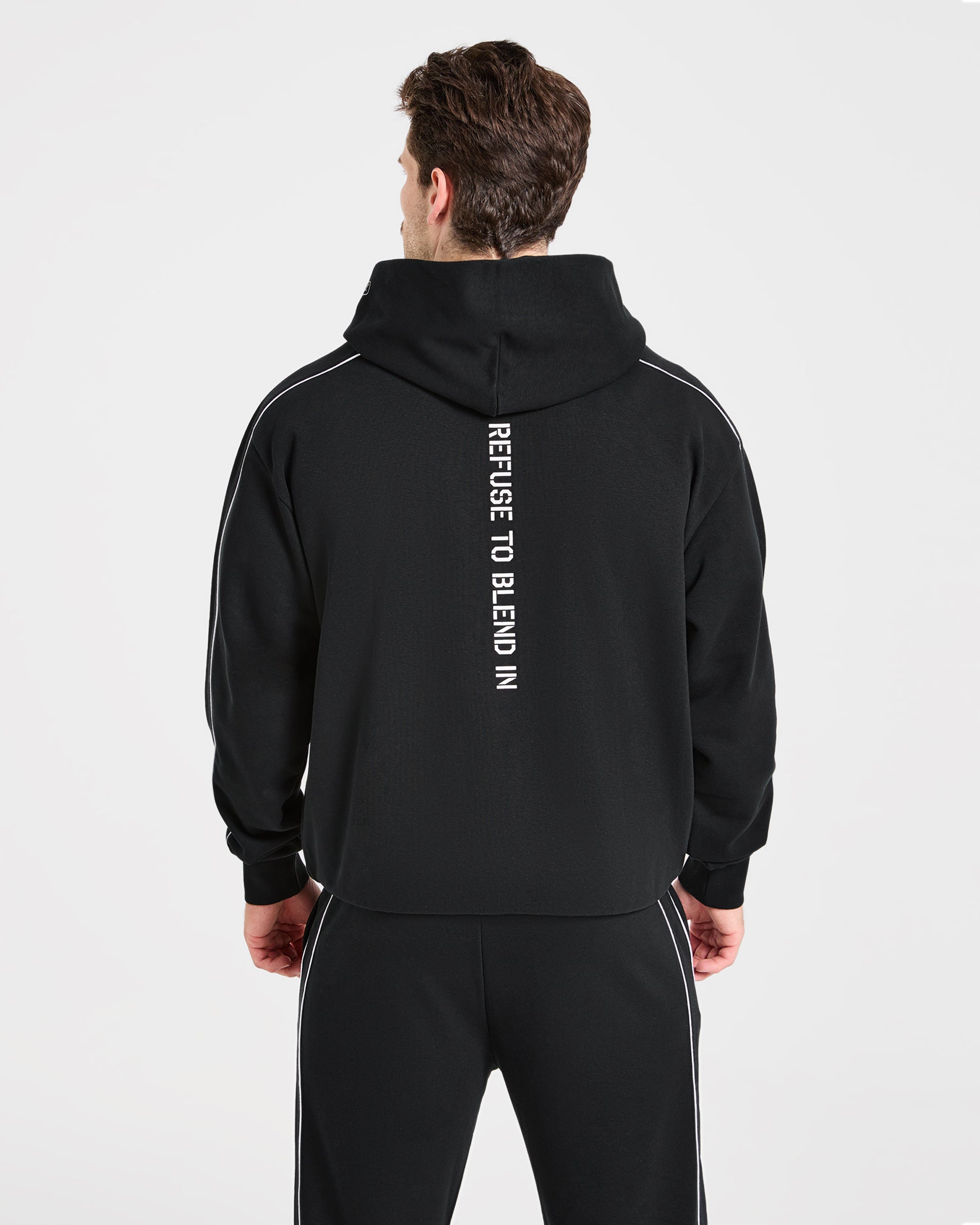 Cam Kissel x Oversized Full Zip Hoodie - Schwarz
