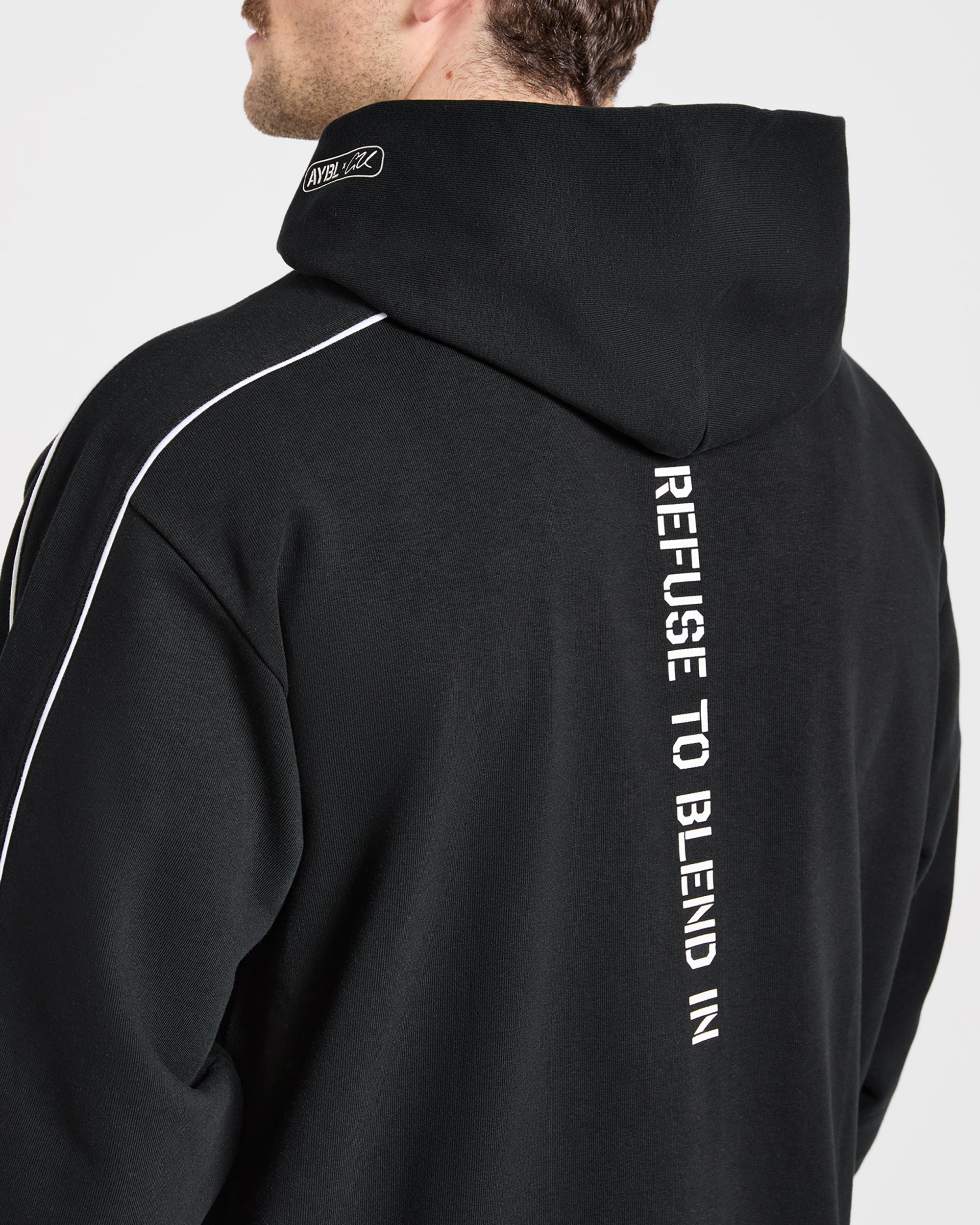 Cam Kissel x Oversized Full Zip Hoodie - Schwarz