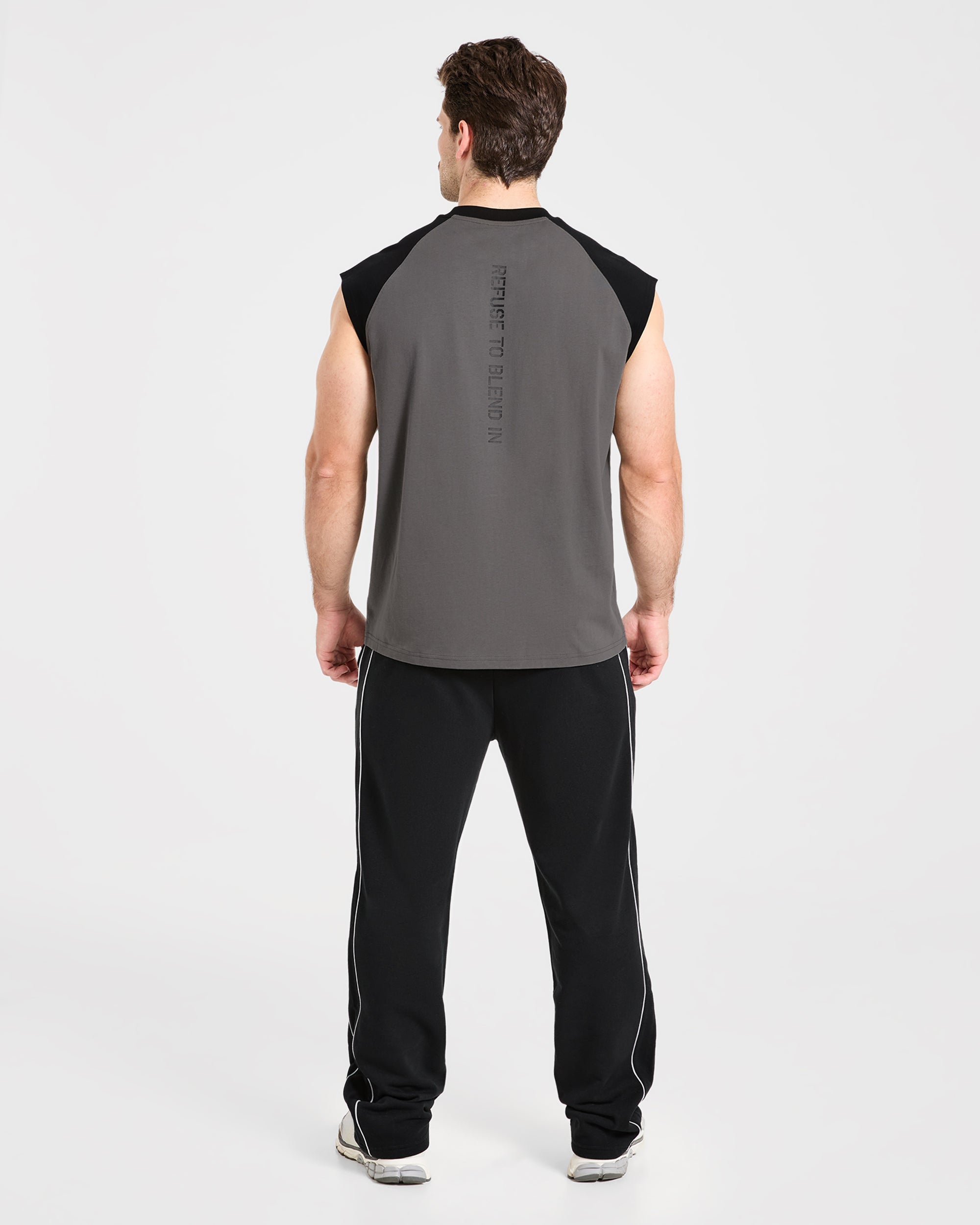 Cam Kissel x Contrast Oversized Tank - Charcoal/Schwarz