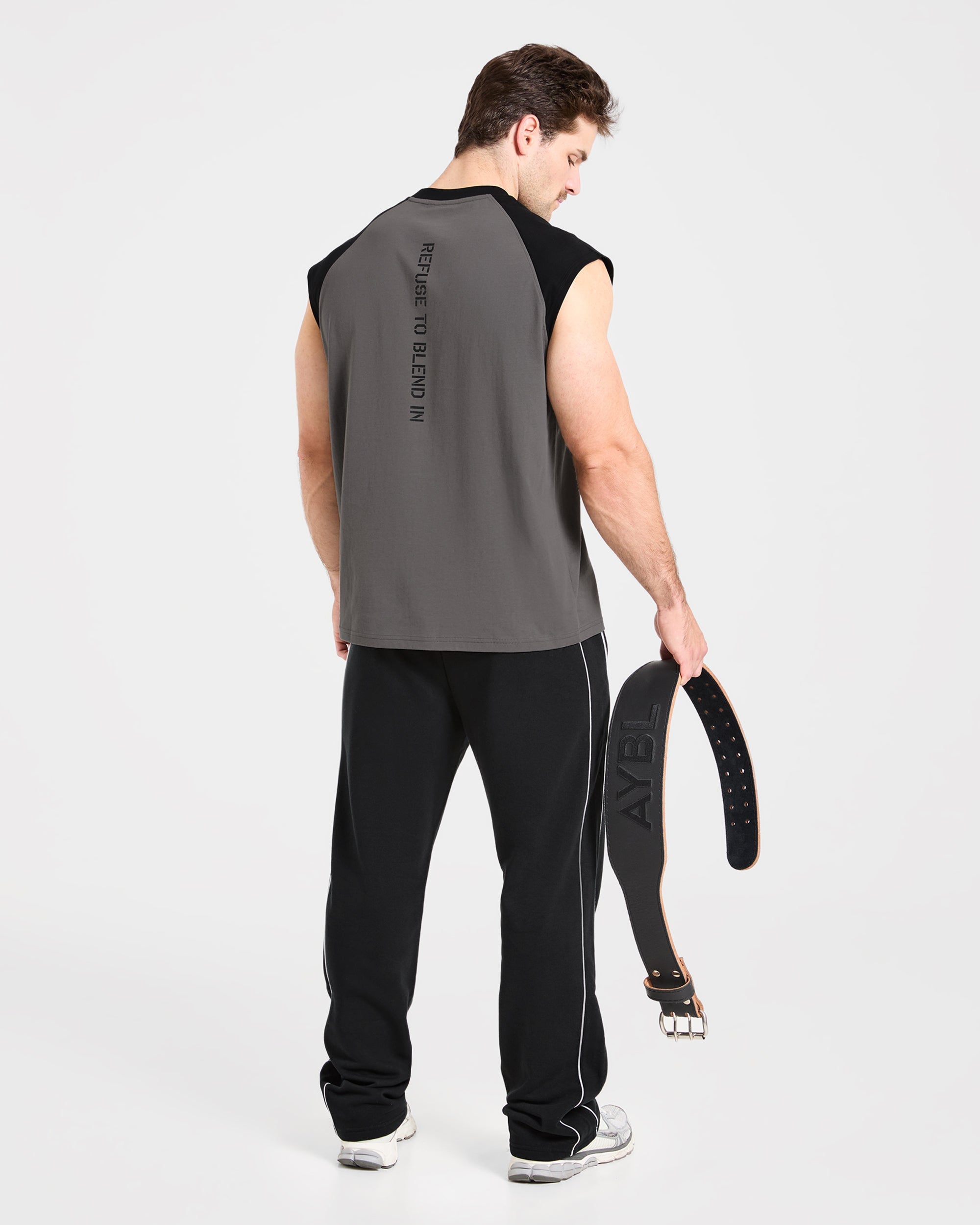 Cam Kissel x Contrast Oversized Tank - Charcoal/Schwarz