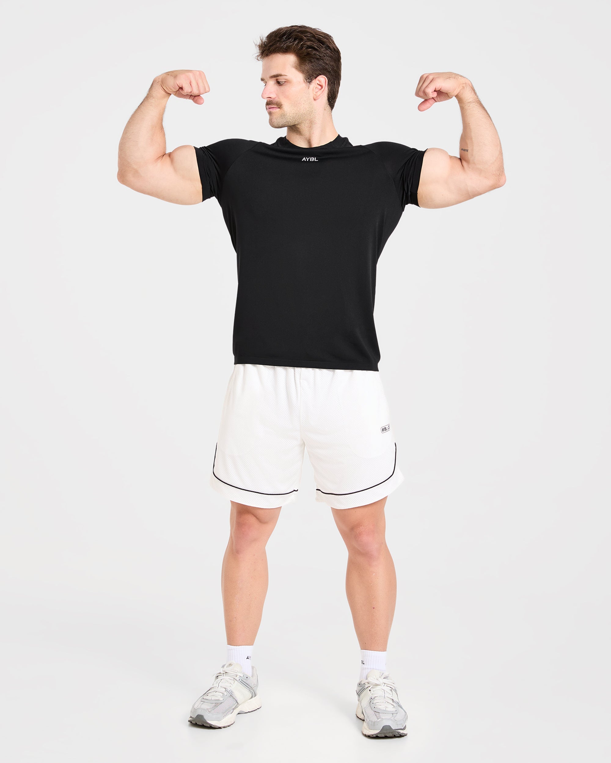 Cam Kissel x Mesh Shorts - Off Weiß