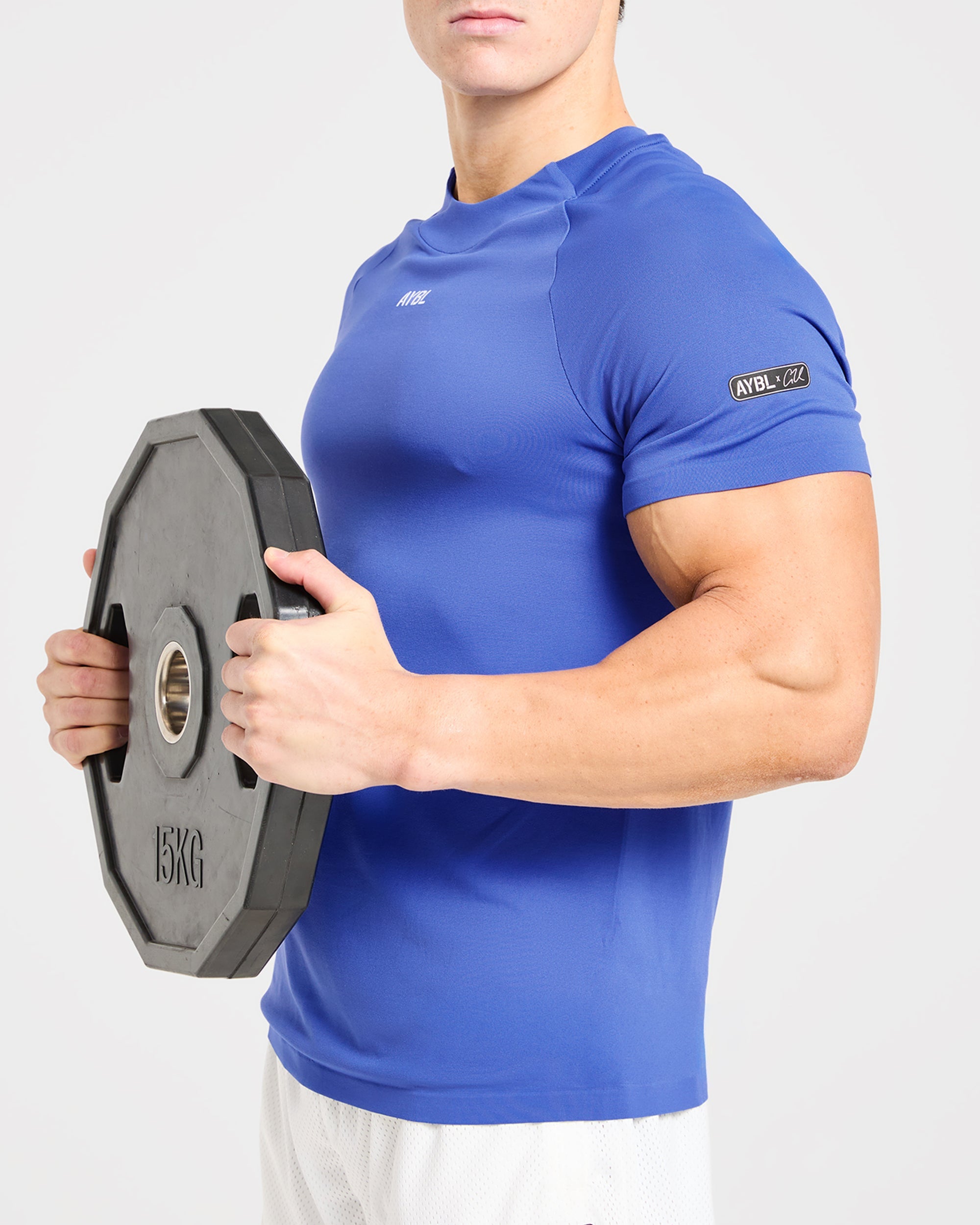 Cam Kissel x Seamless T Shirt - Cobalt Blau