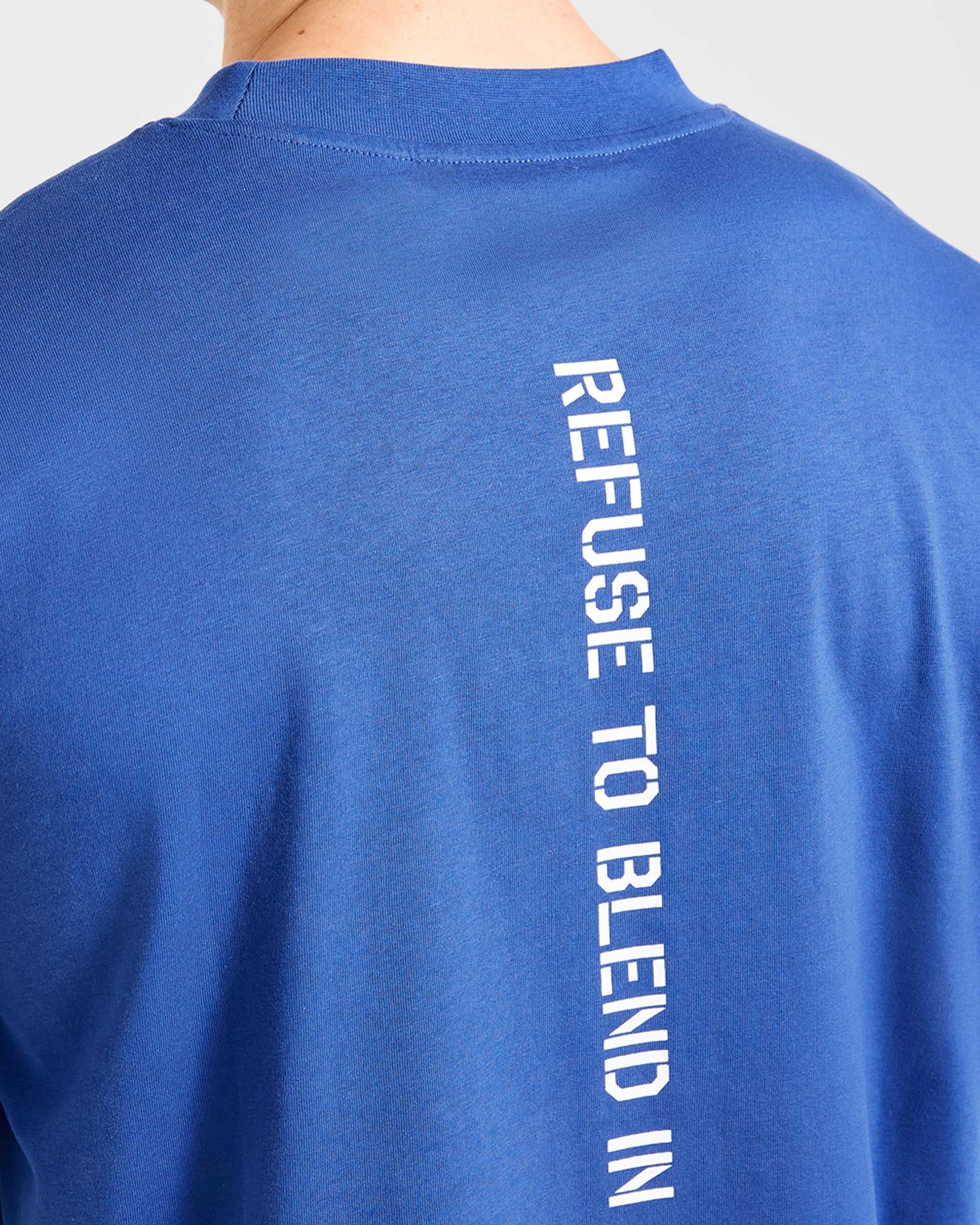 Cam Kissel x Graphic Oversized T Shirt - Cobalt Blau