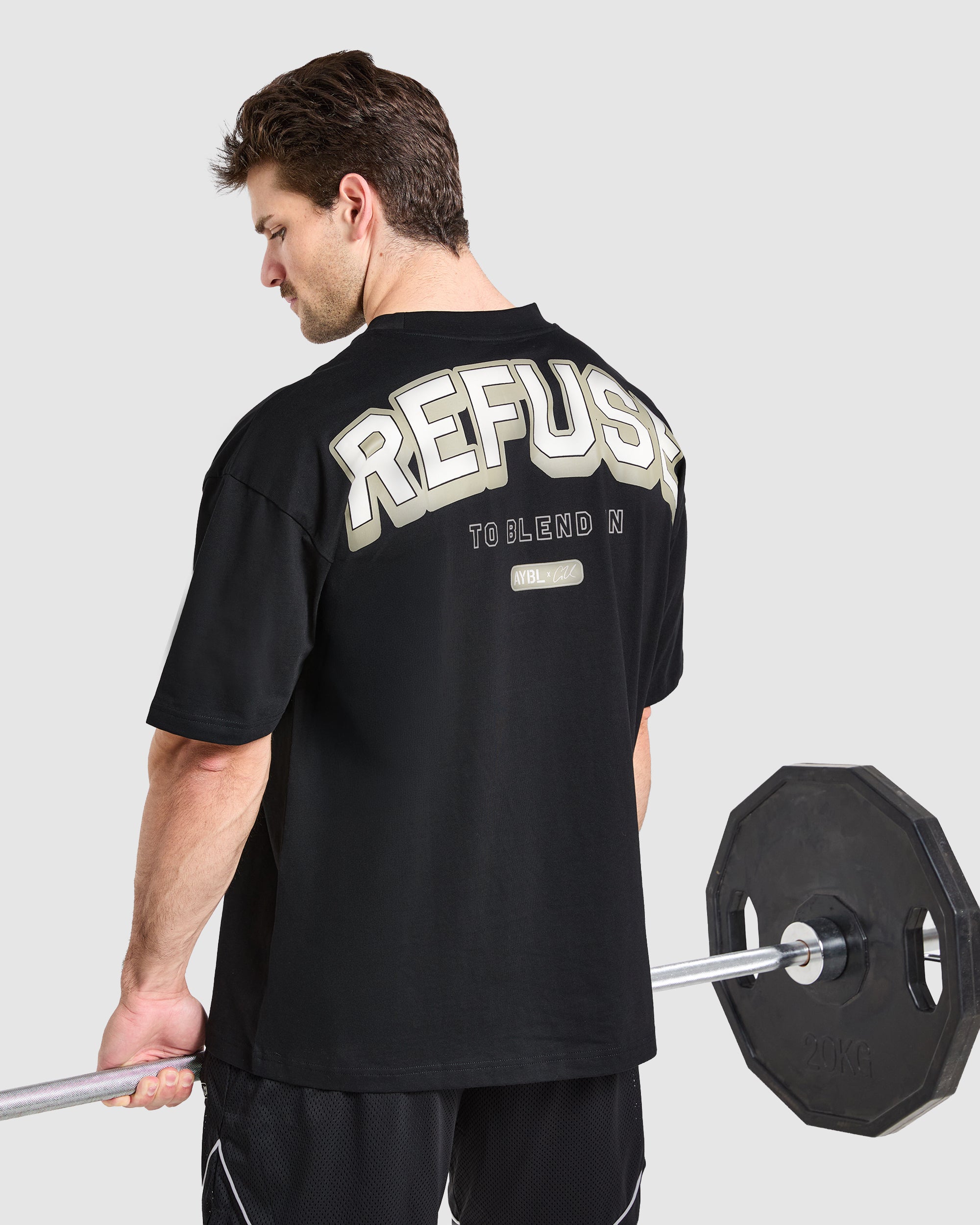 Cam Kissel x Refuse to Blend in Oversized T Shirt - Schwarz
