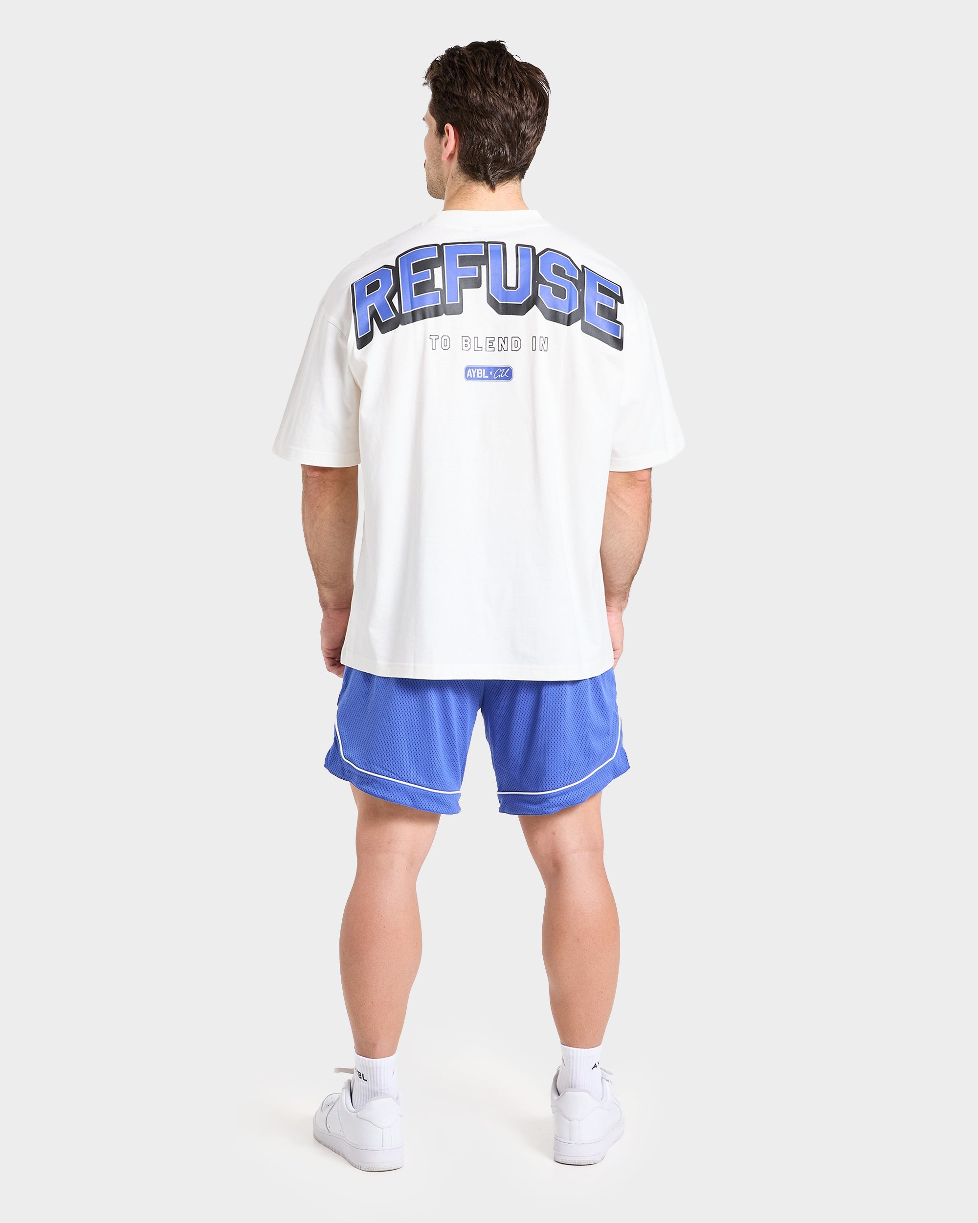Cam Kissel x Refuse to Blend in Oversized T Shirt - Off Weiß