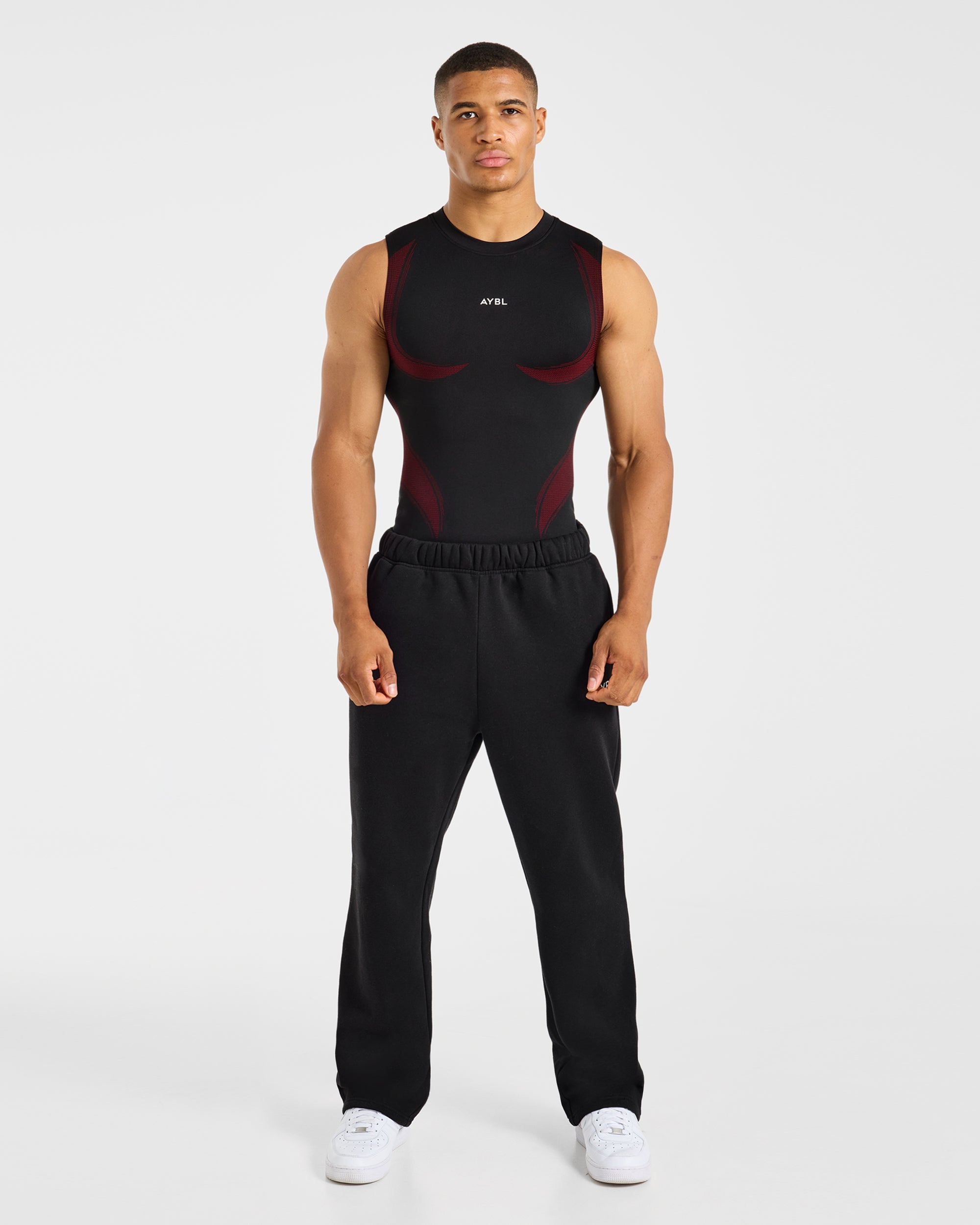 Charge Seamless Tank - Schwarz/Rot