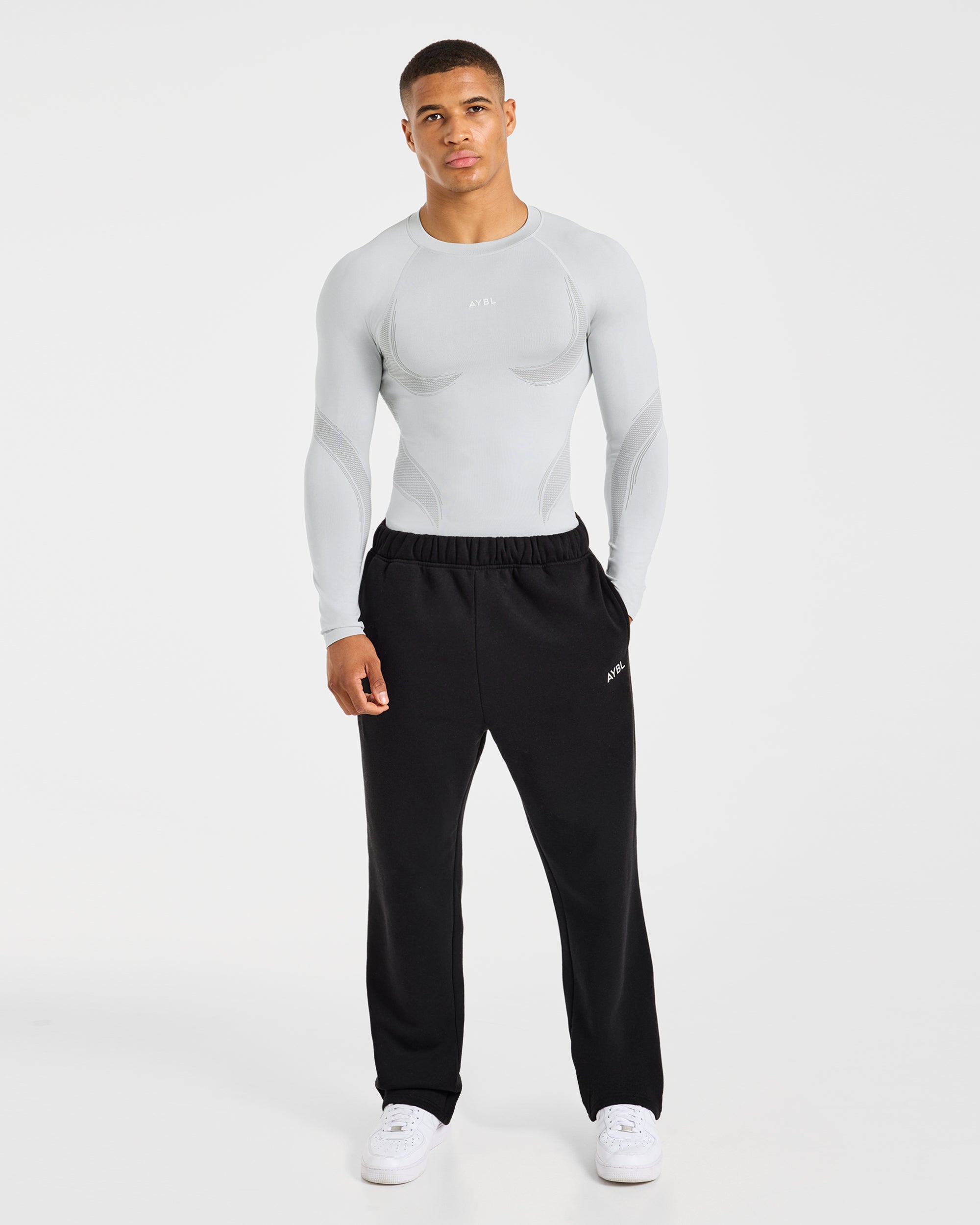 Charge Seamless Long Sleeve T Shirt - Light Grau