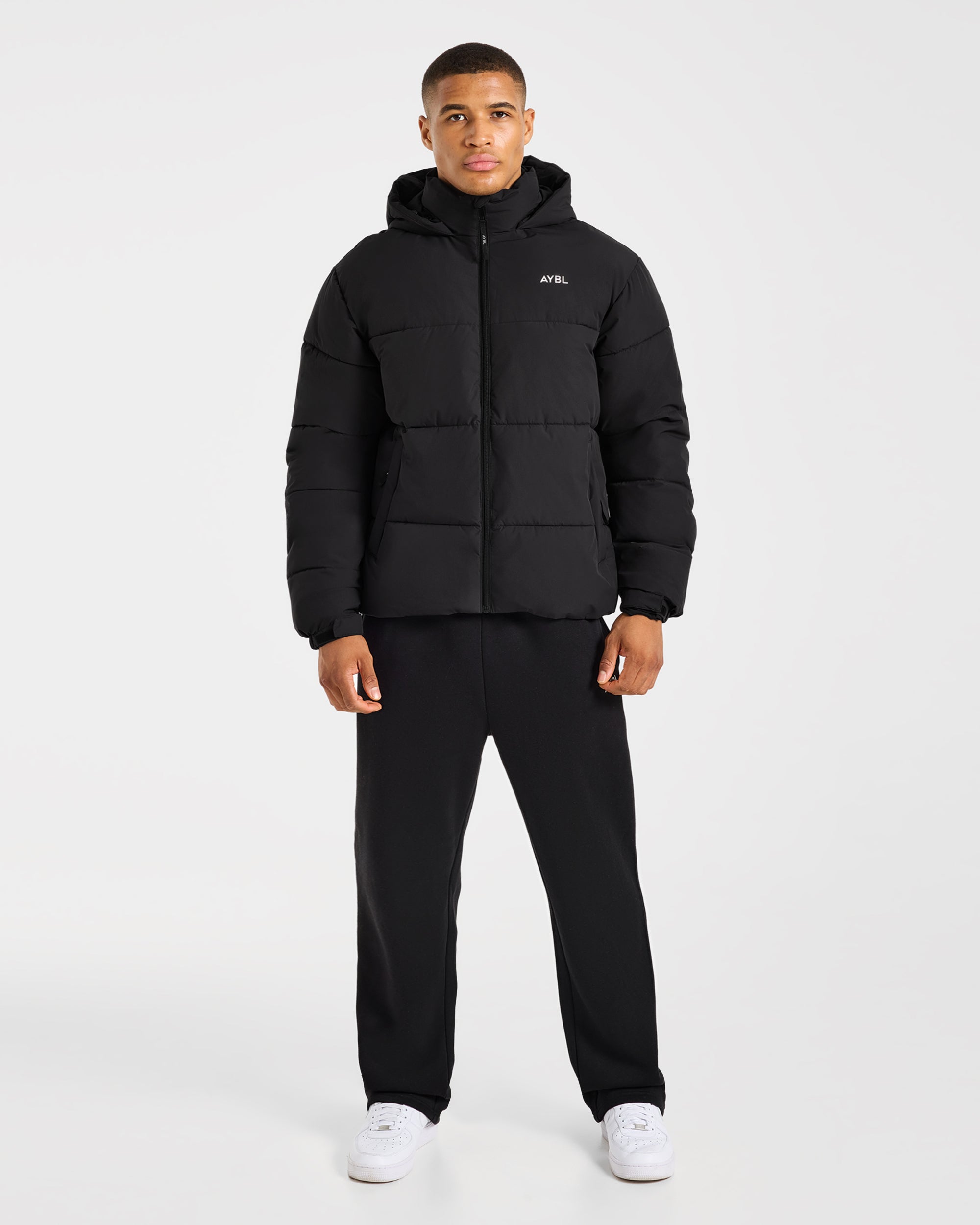 Classic Puffer Coat - Schwarz