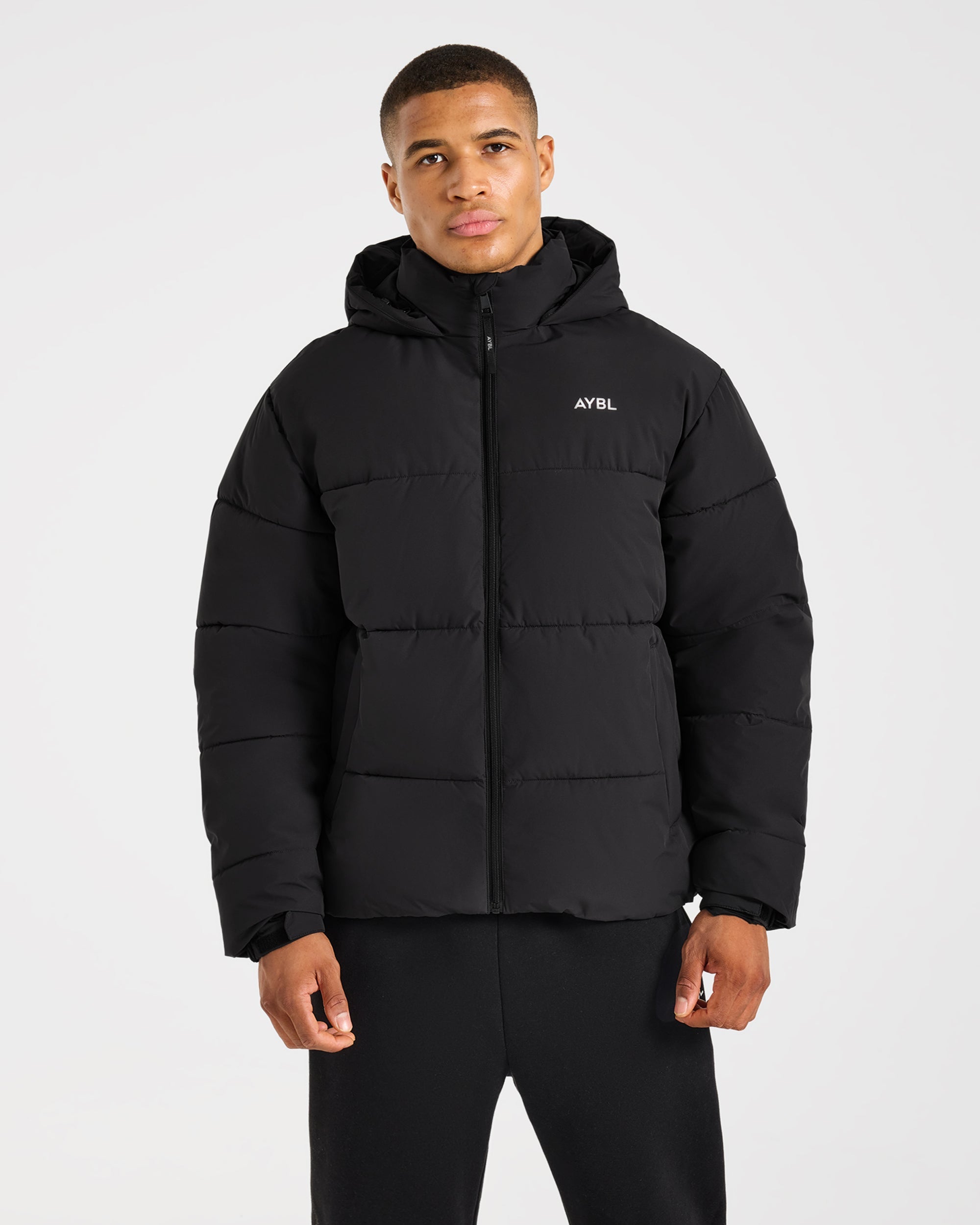 Classic Puffer Coat - Schwarz