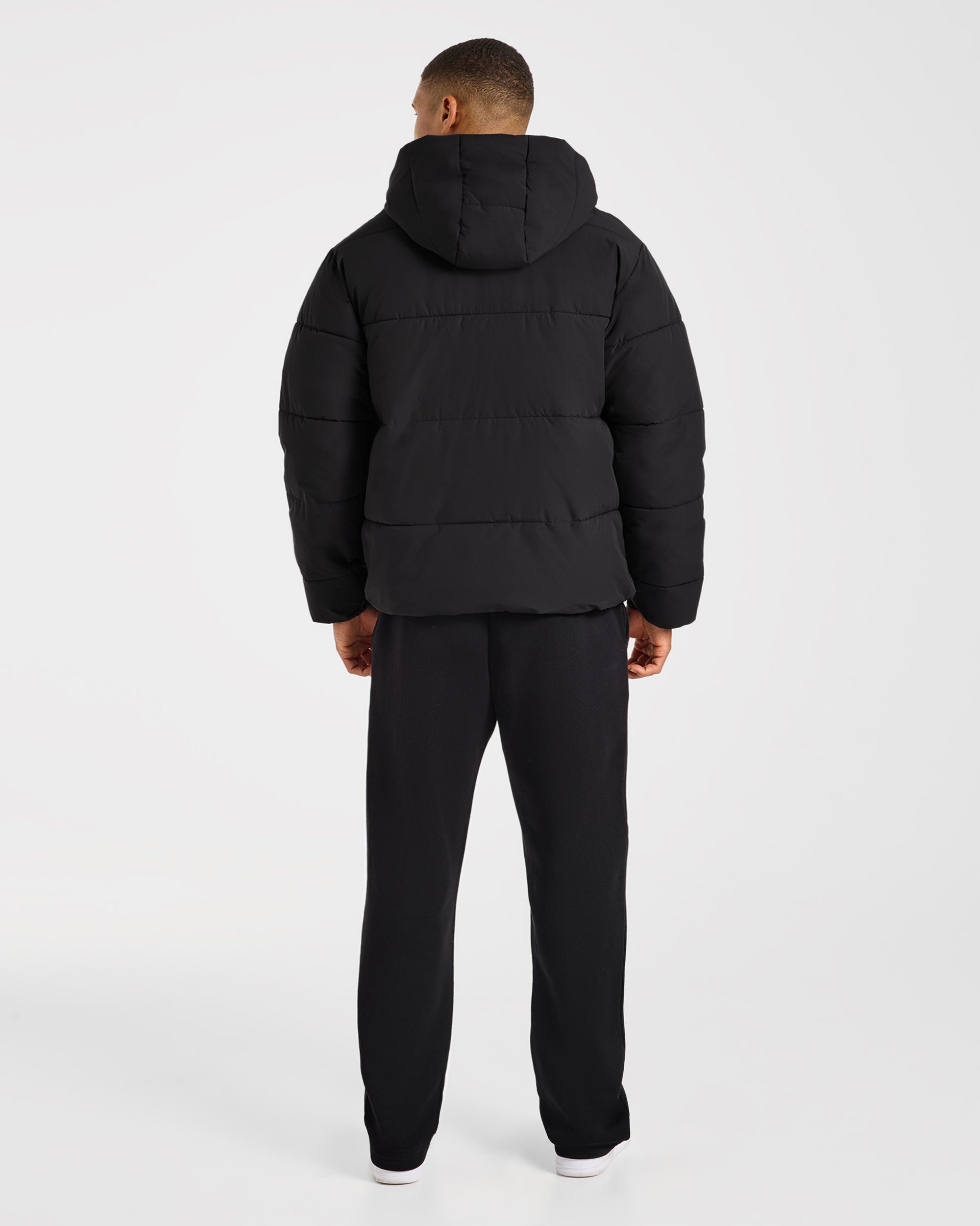 Classic Puffer Coat - Schwarz