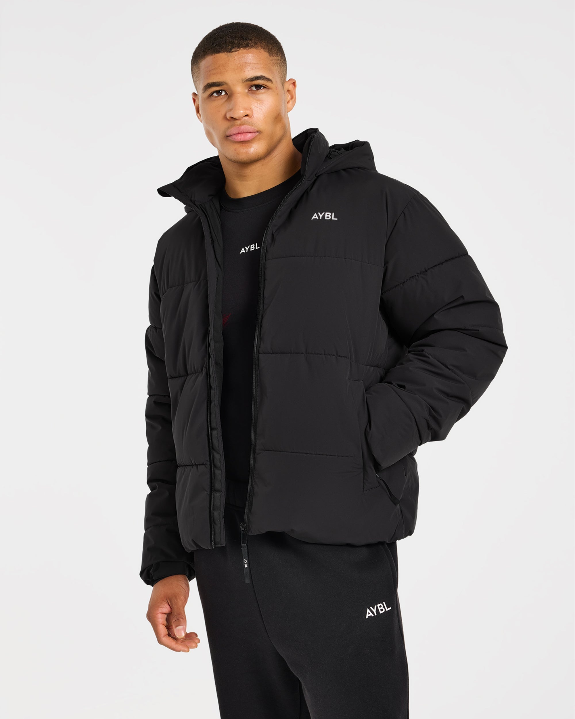 Classic Puffer Coat - Schwarz