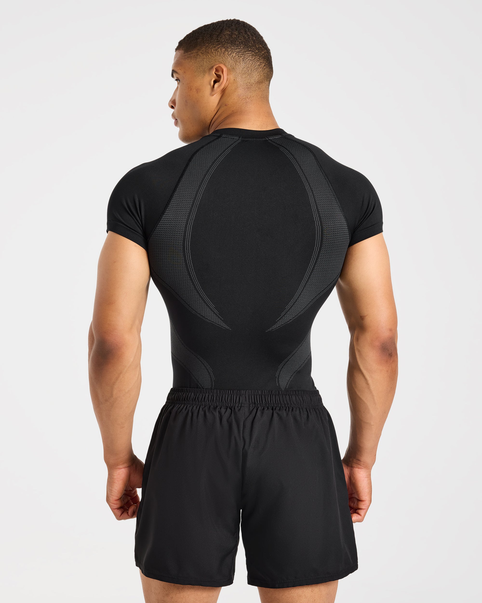 Charge Seamless T Shirt - Schwarz/Charcoal