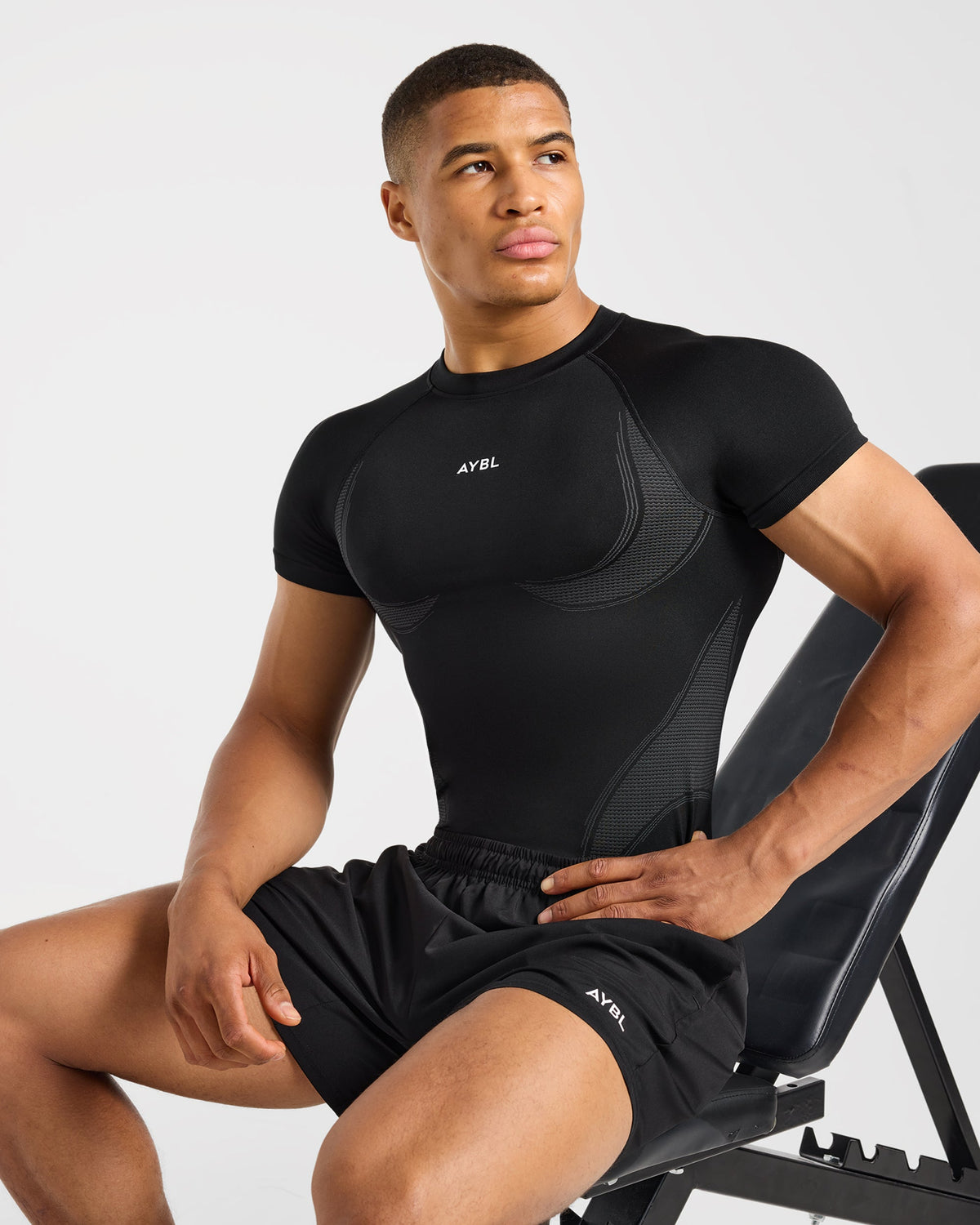Charge Seamless T Shirt - Schwarz/Charcoal