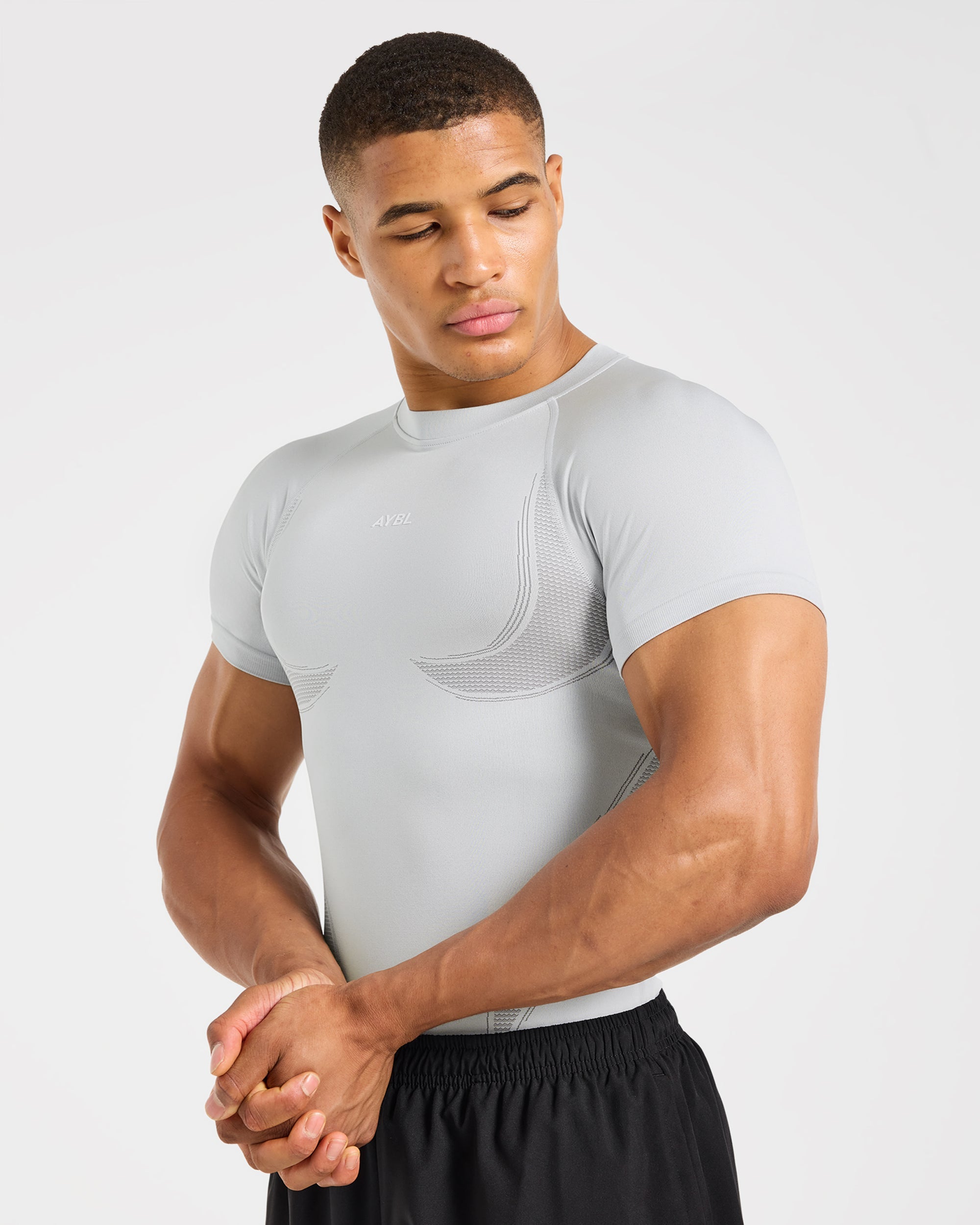 Charge Seamless T Shirt - Light Grau