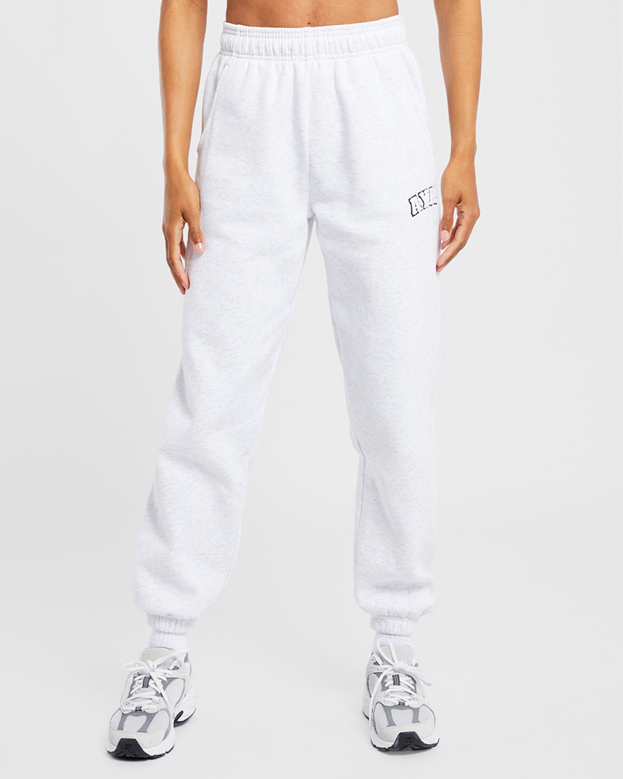 Varsity Oversized Joggers - Heather Grau