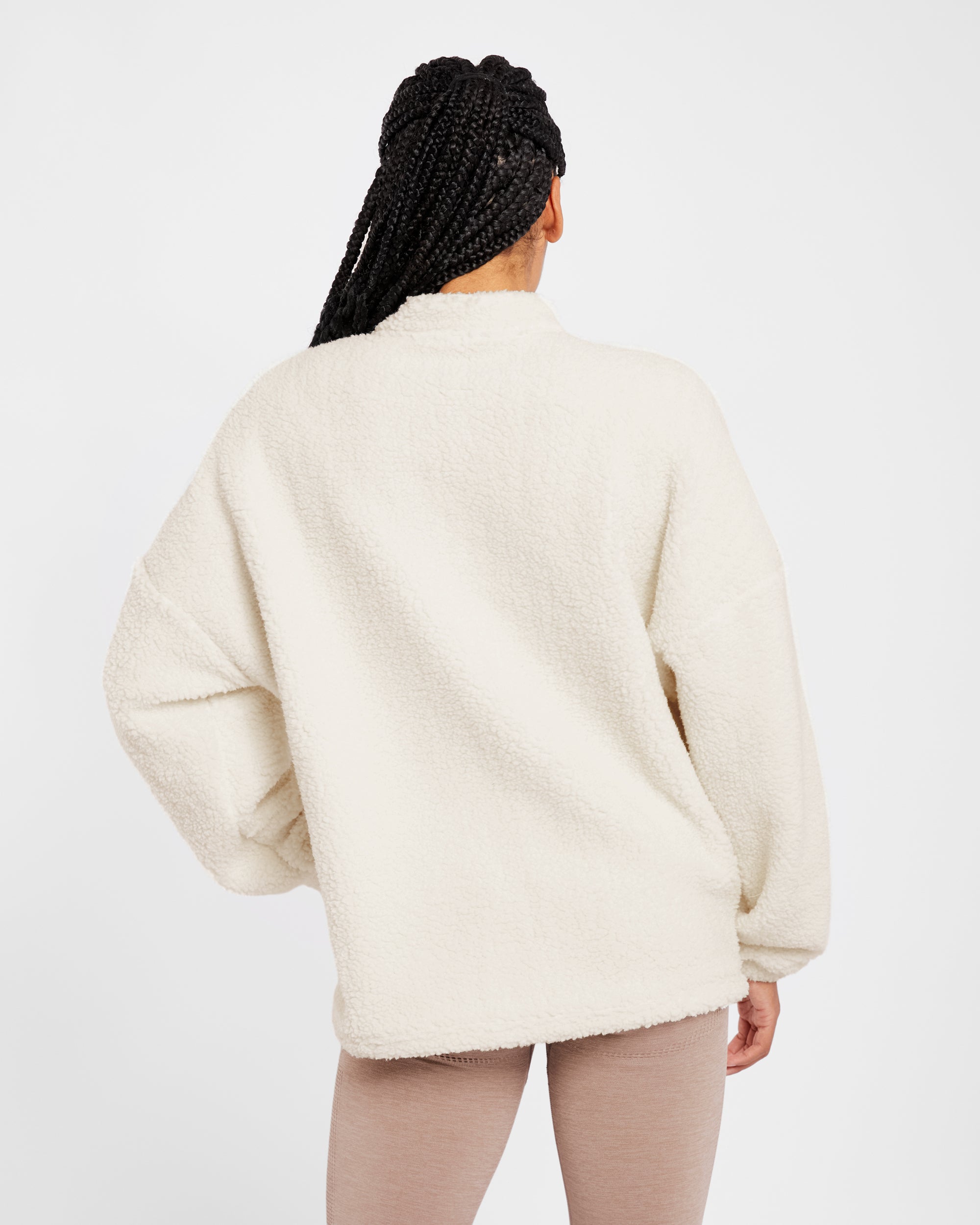 Varsity Oversized Fleece - Cream