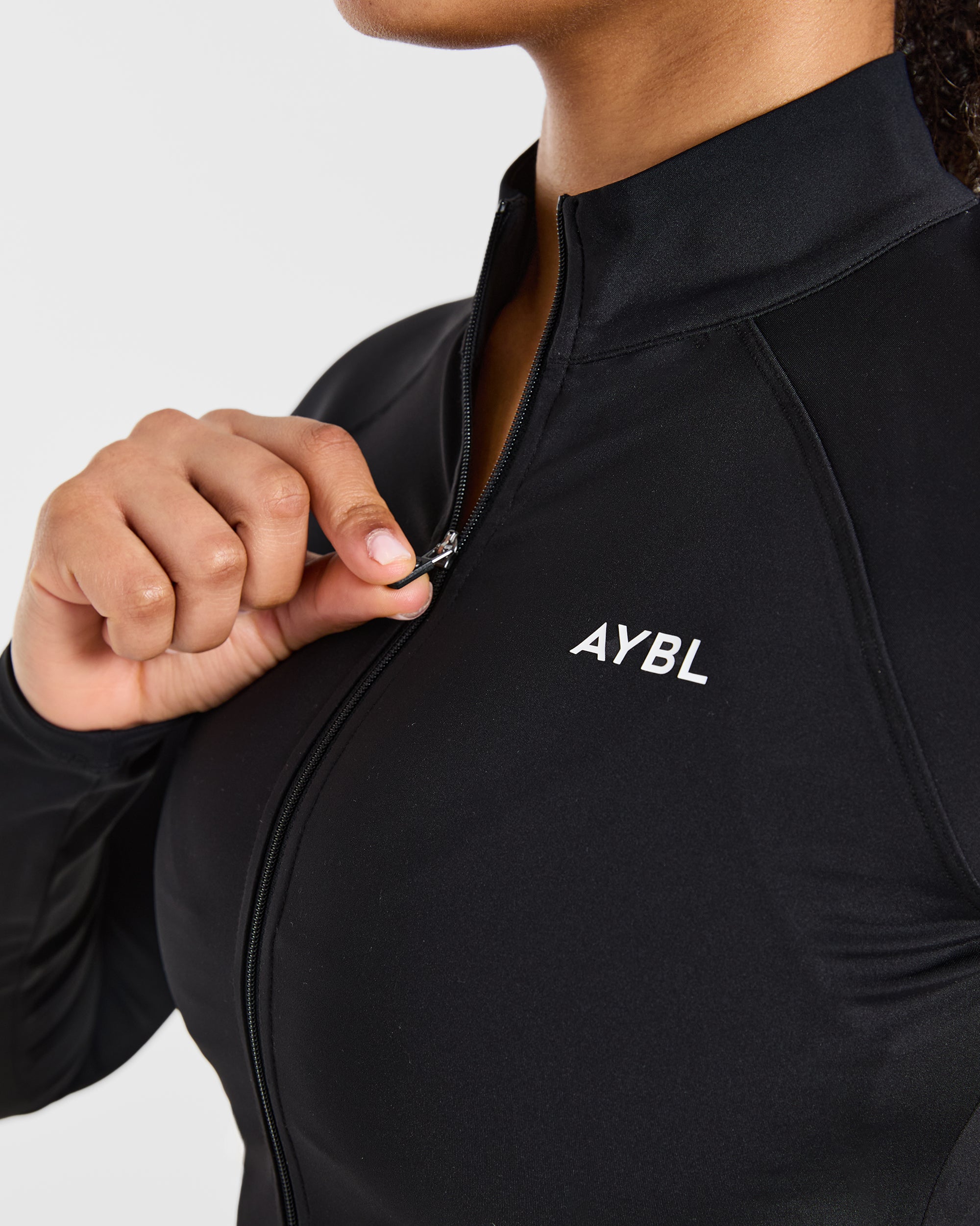 Physique Zip Up Jacket - Schwarz