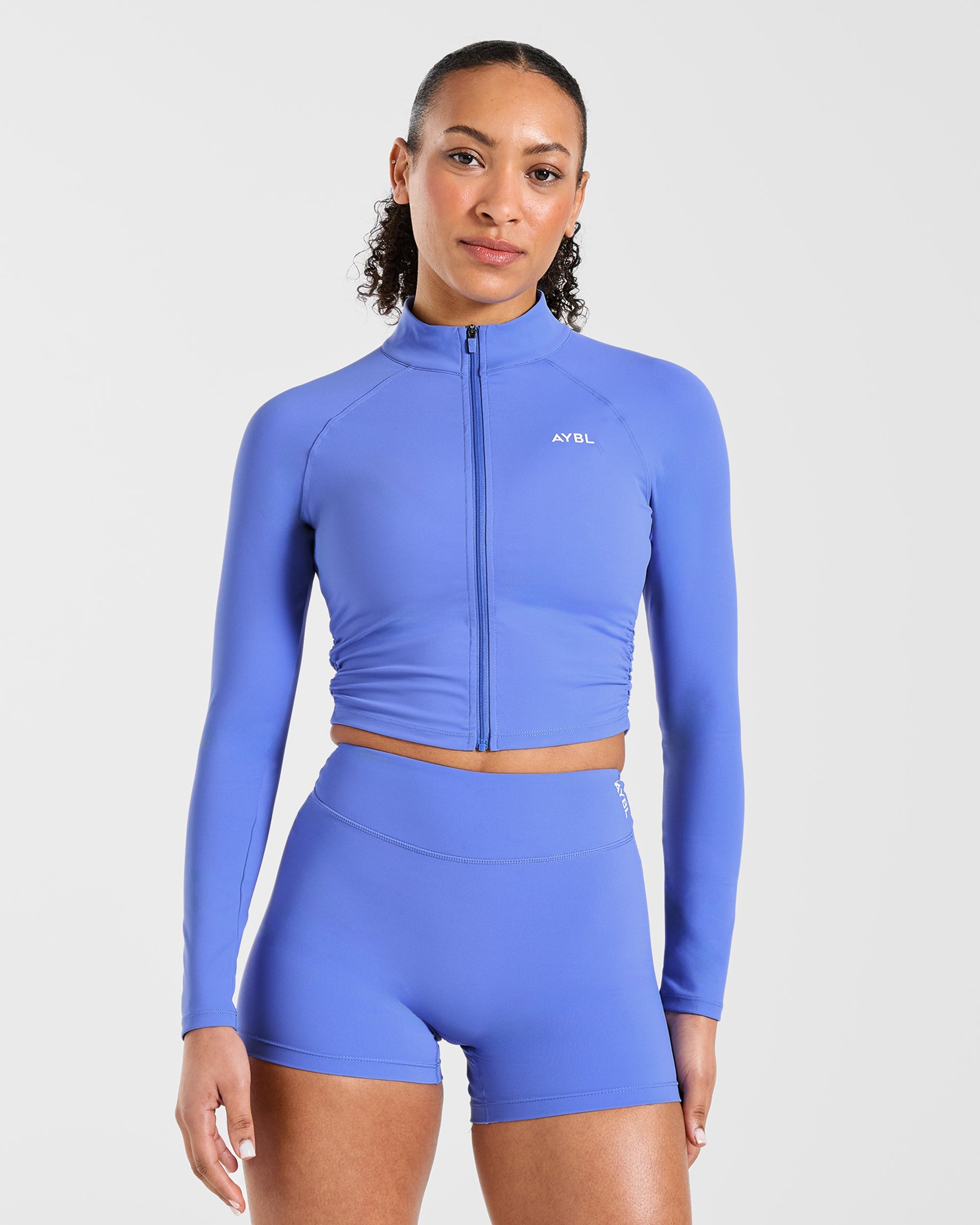 Physique Zip Up Jacket - Cornflower Lila
