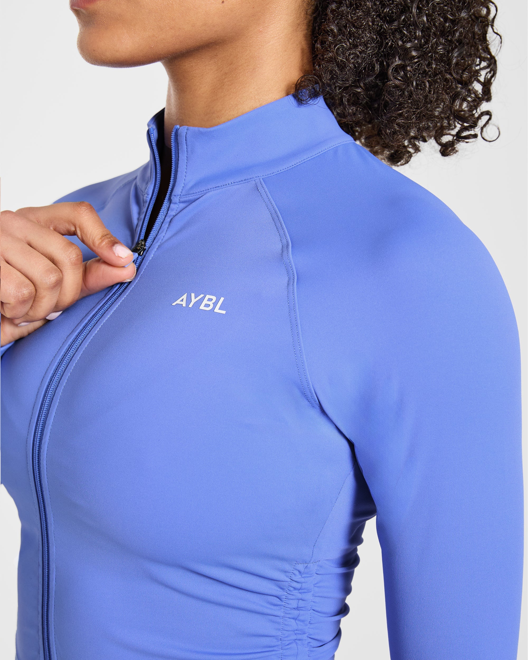 Physique Zip Up Jacket - Cornflower Lila