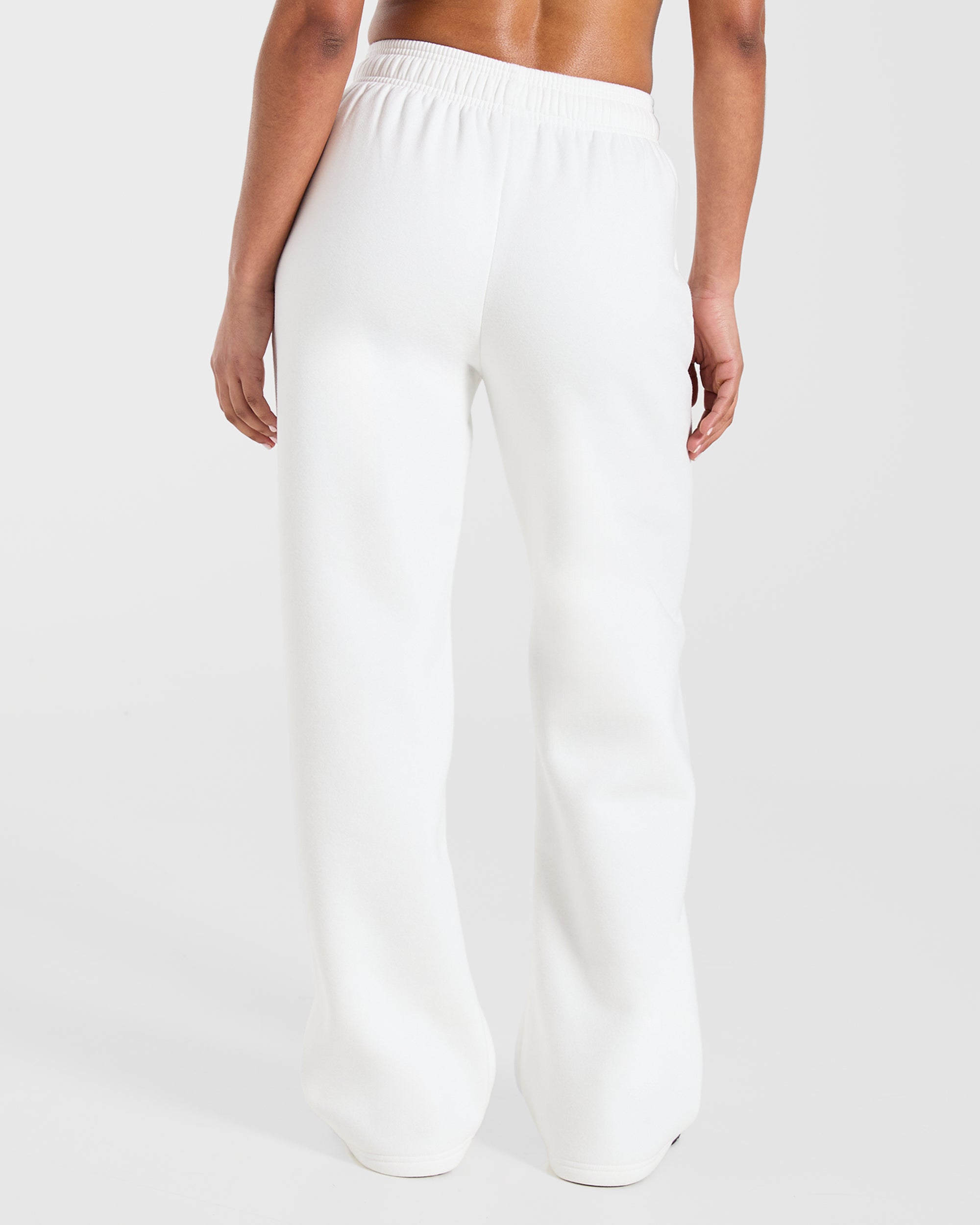 AYBL Club Oversized Straight Leg Joggers - Off Weiß/Forest Grün