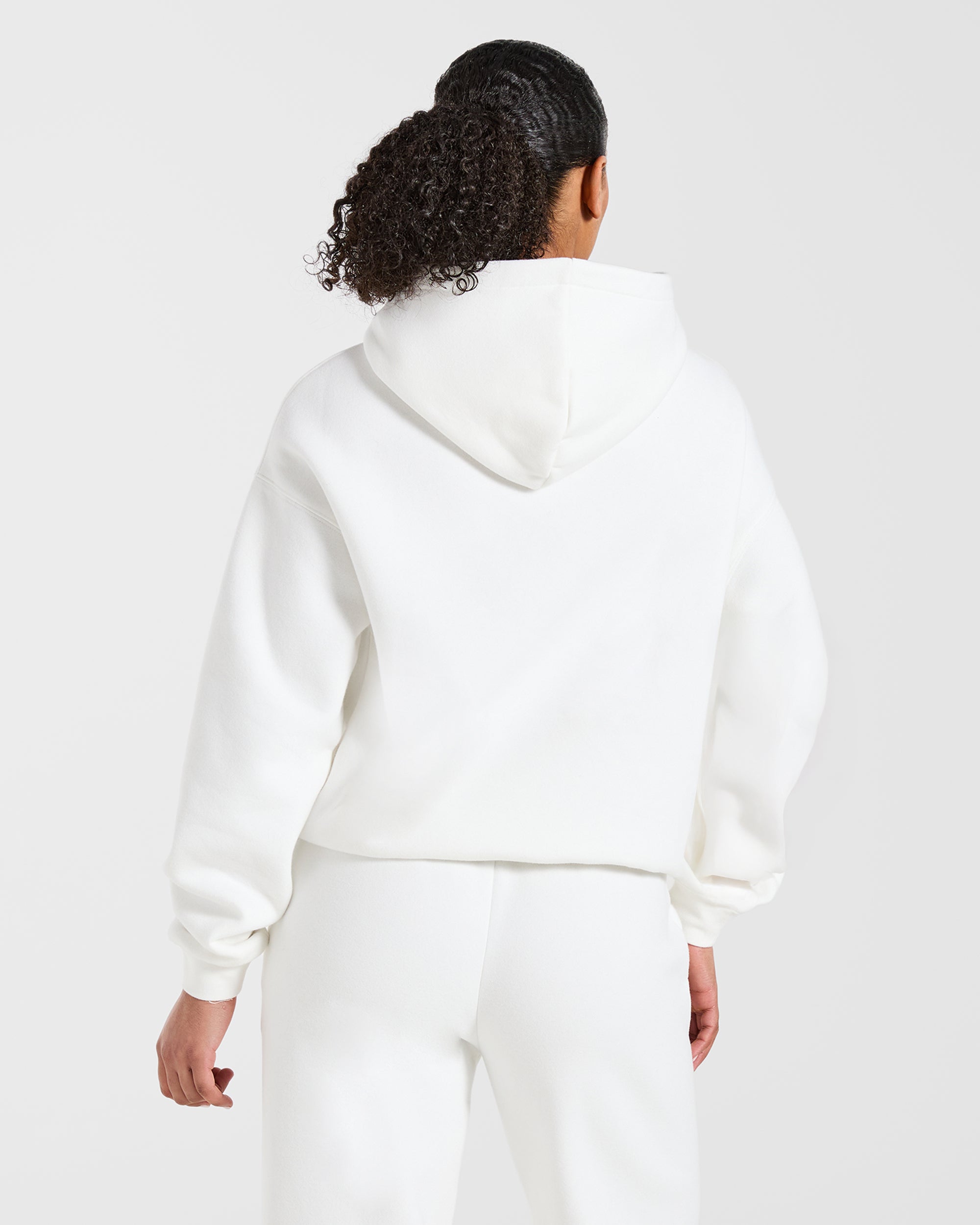 AYBL Club Oversized Hoodie - Off Weiß/Forest Grün