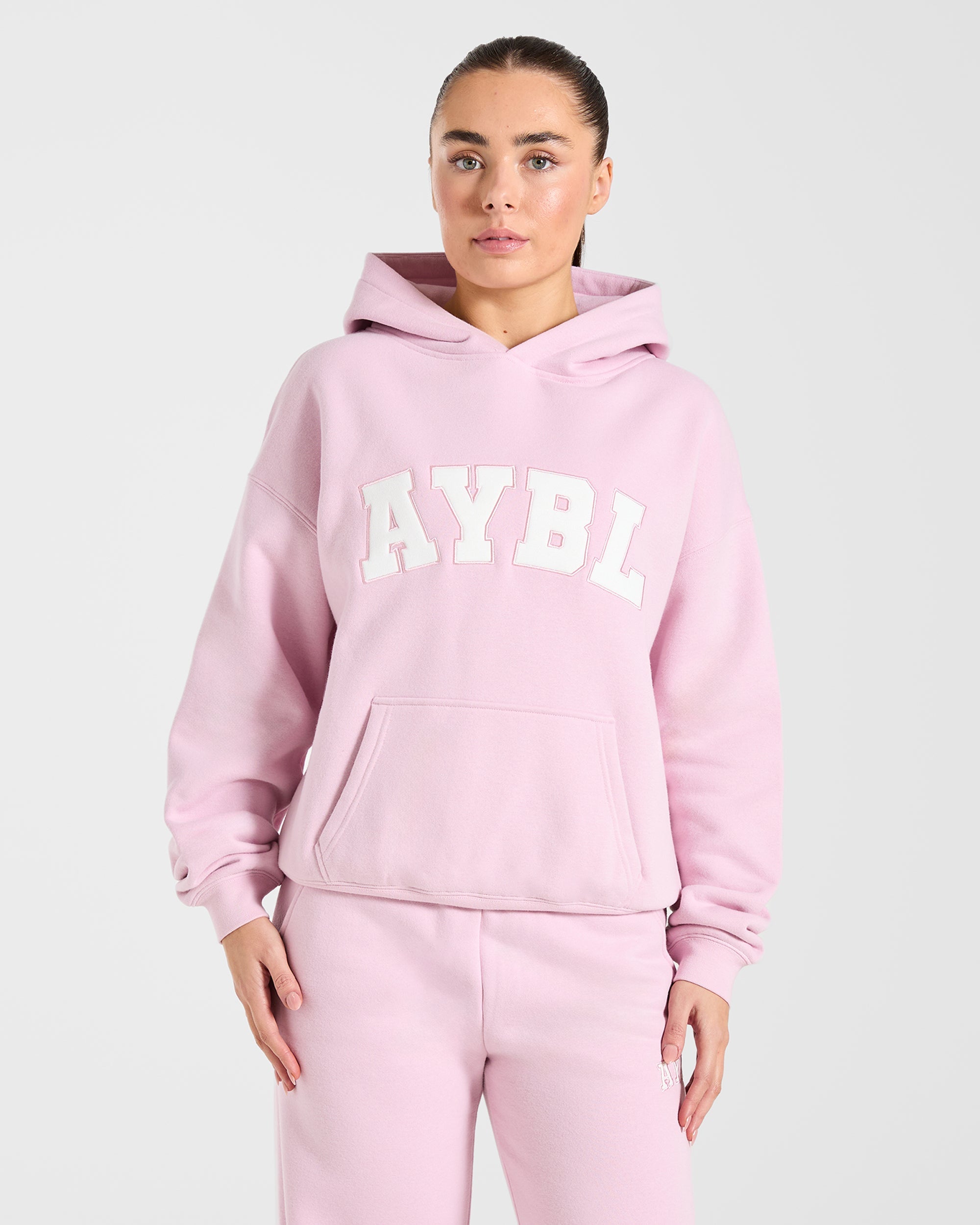 Varsity 2.0 Oversized Hoodie - Iced Rosa