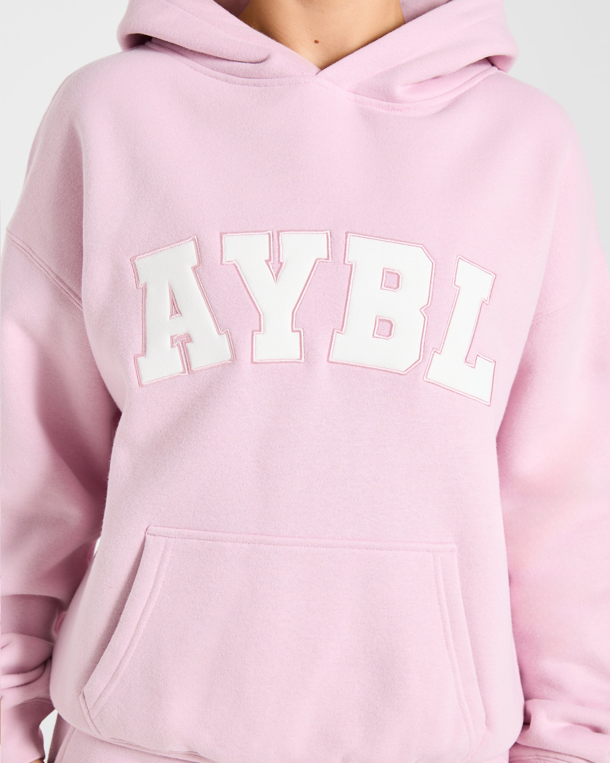 Varsity 2.0 Oversized Hoodie - Iced Rosa