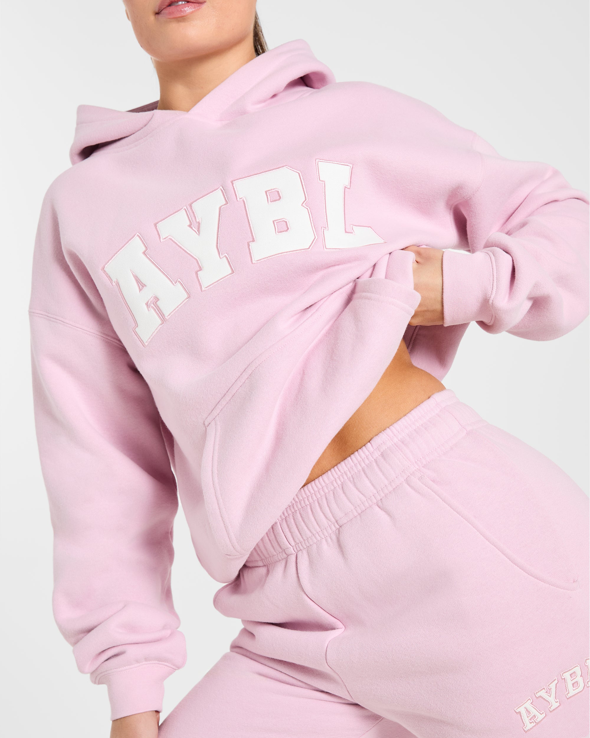 Varsity 2.0 Oversized Hoodie - Iced Rosa
