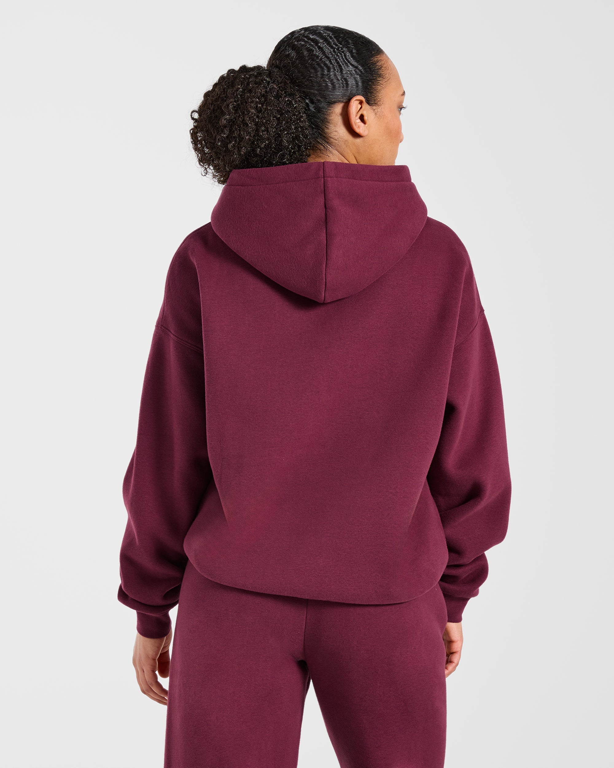 AYBL Club Oversized Hoodie - Burgundy/Rosa