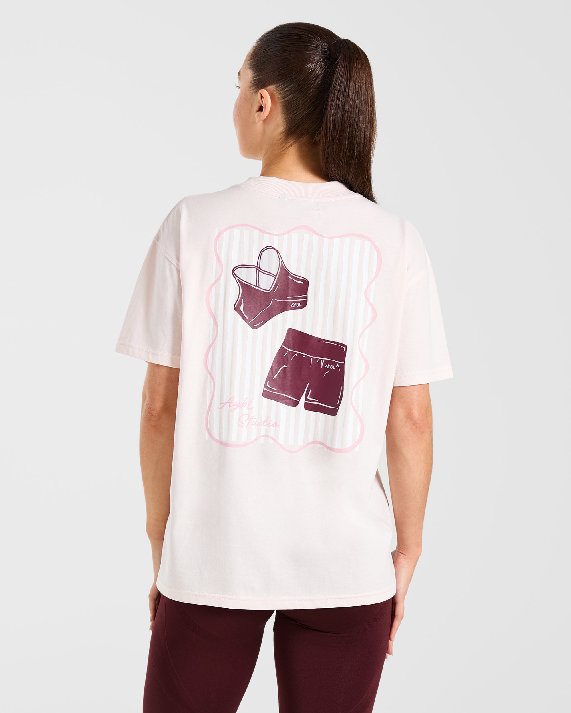 AYBL Studio Oversized T Shirt - Rosa