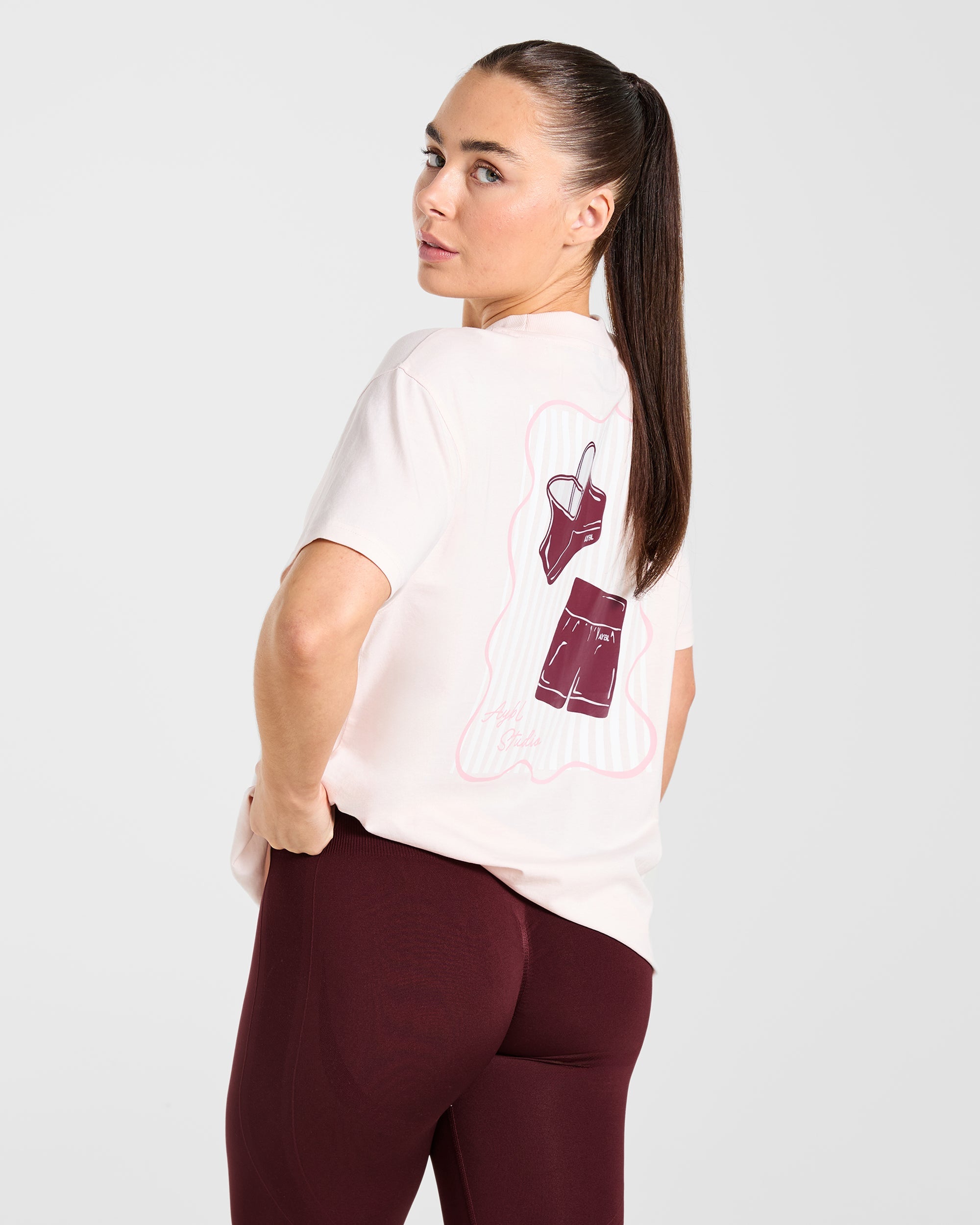 AYBL Studio Oversized T Shirt - Rosa