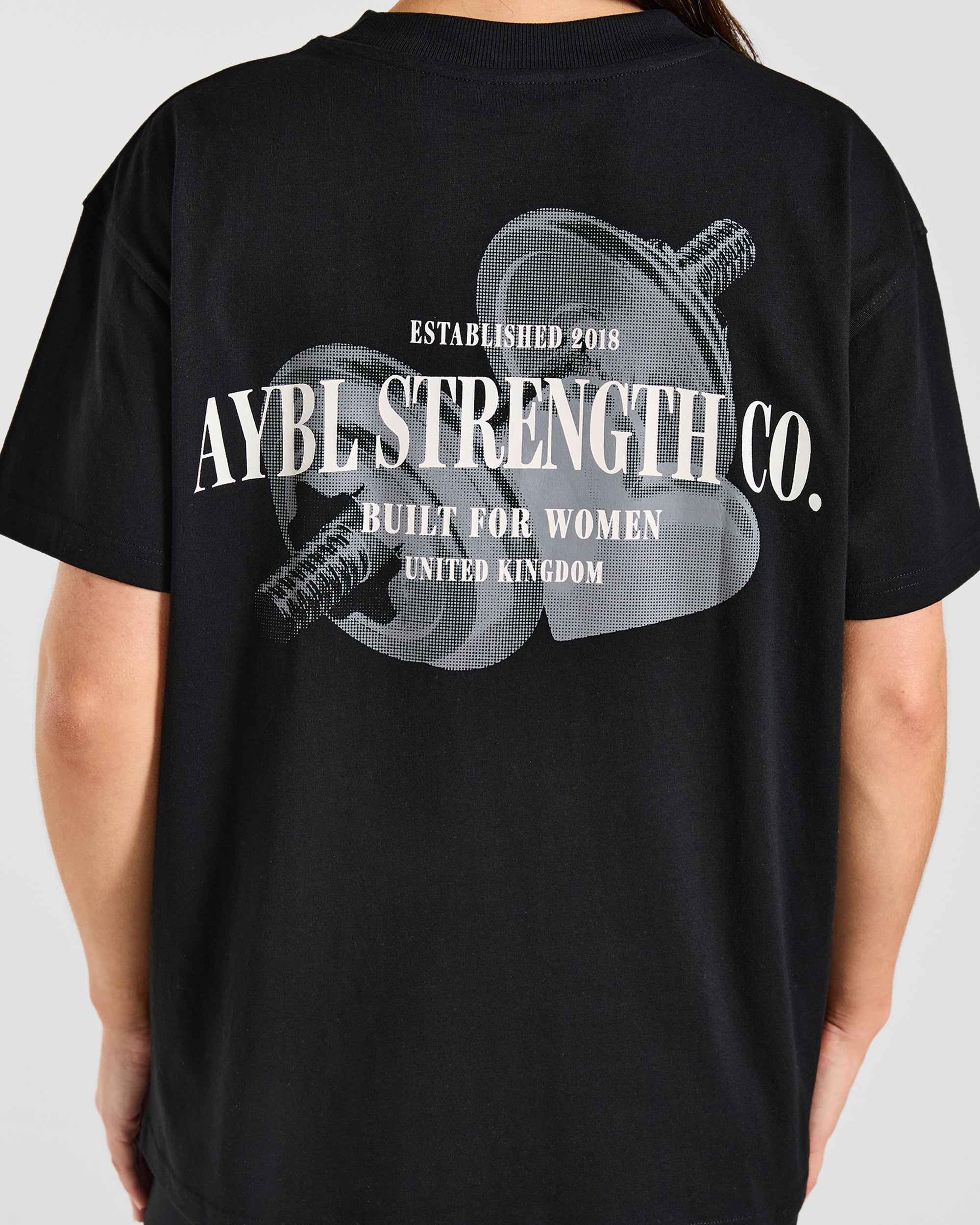 AYBL Strength Co Oversized T Shirt - Schwarz
