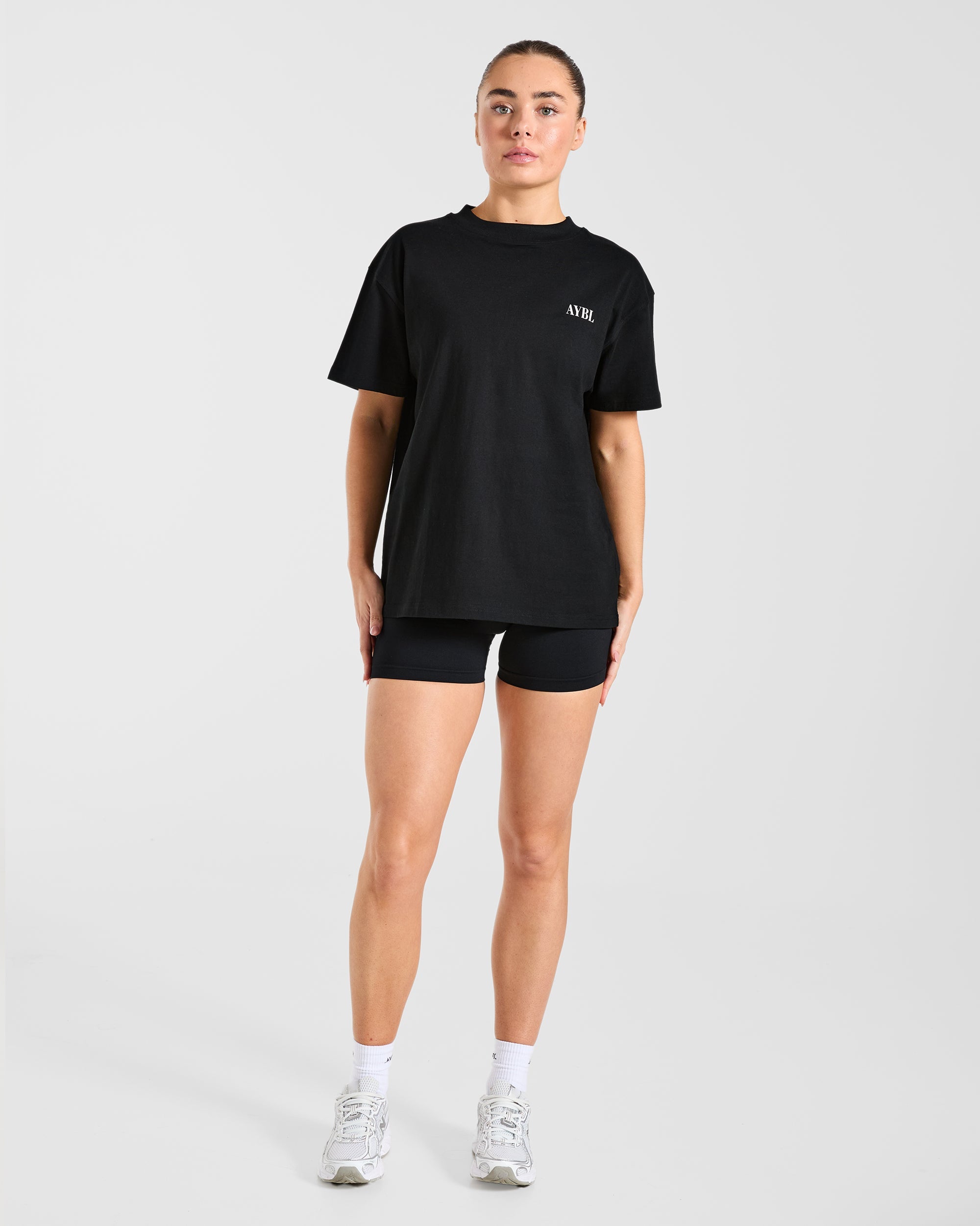 AYBL Strength Co Oversized T Shirt - Schwarz